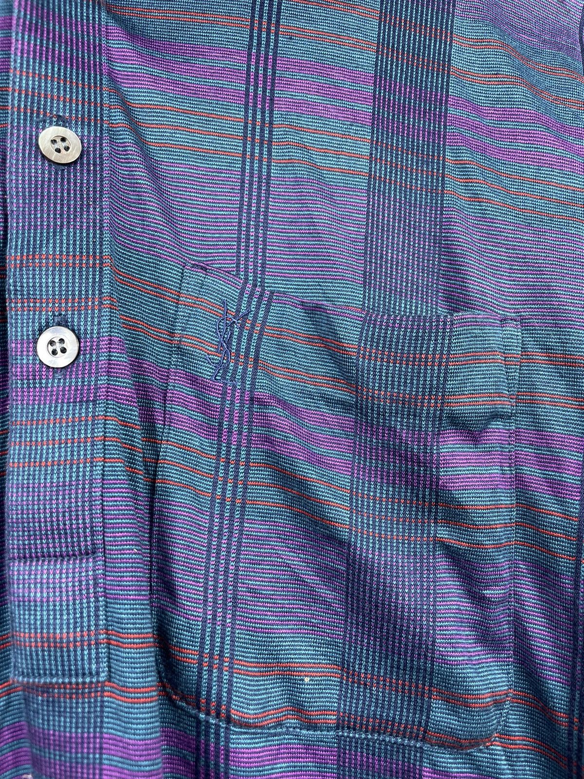 Yves Saint Laurent Vintage 90s YVES SAINT LAURENT Long Sleeve Polo Shirt Size US M / EU 48-50 / 2 - 2 Thumbnail