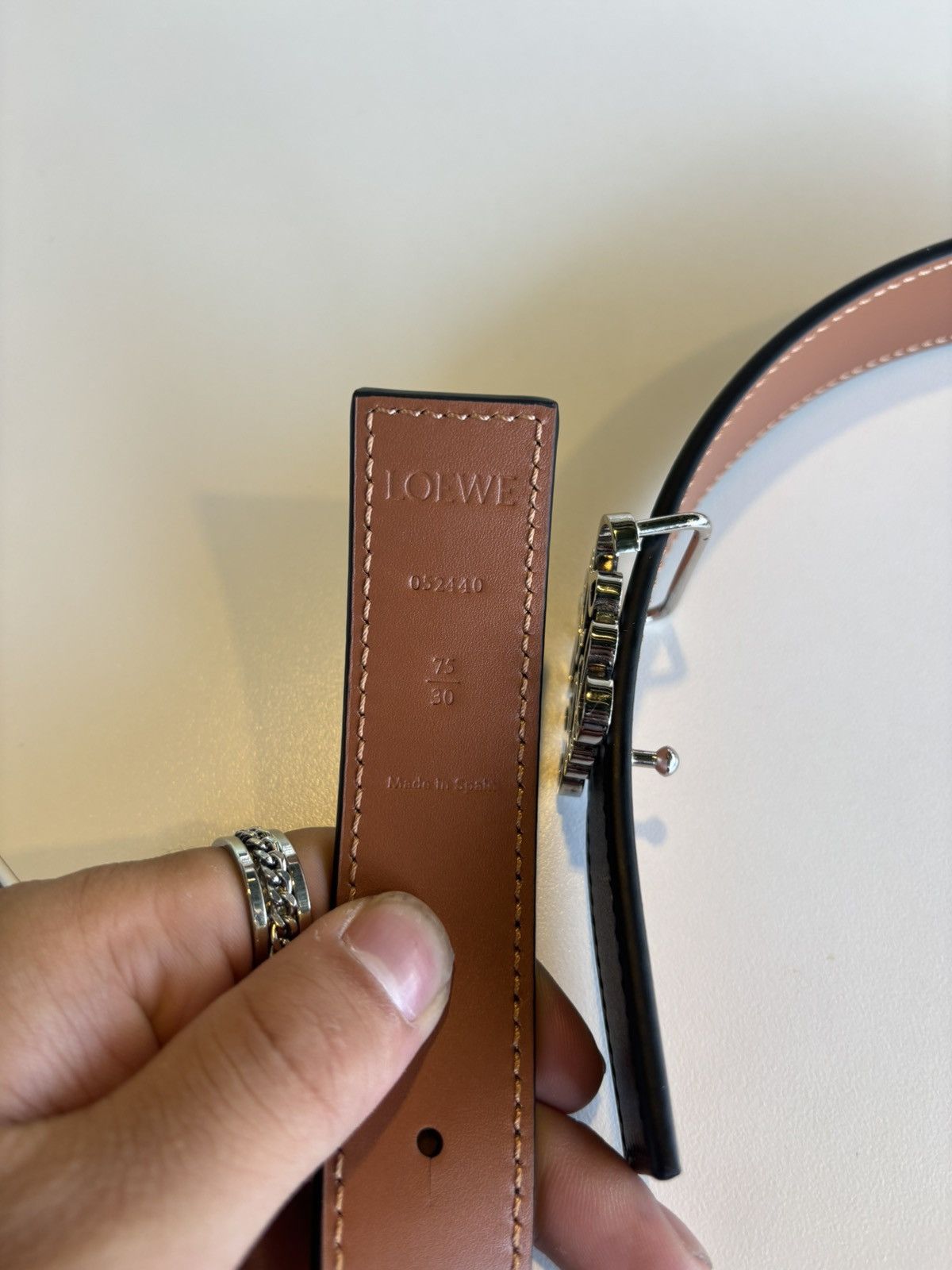 Loewe Loewe Anagram belt 2.8 cm Size ONE SIZE - 3 Thumbnail