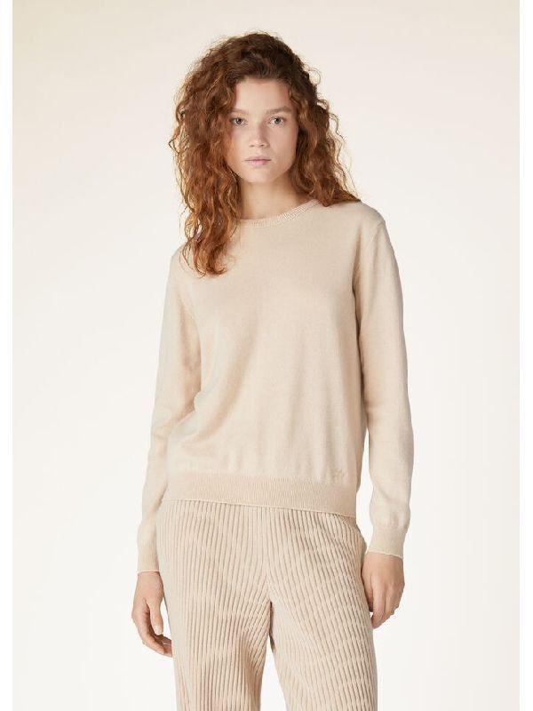 Loro Piana LORO PIANA beige baby cashmere crewneck sweater 40 Size S / US 4 / IT 40 - 2 Thumbnail