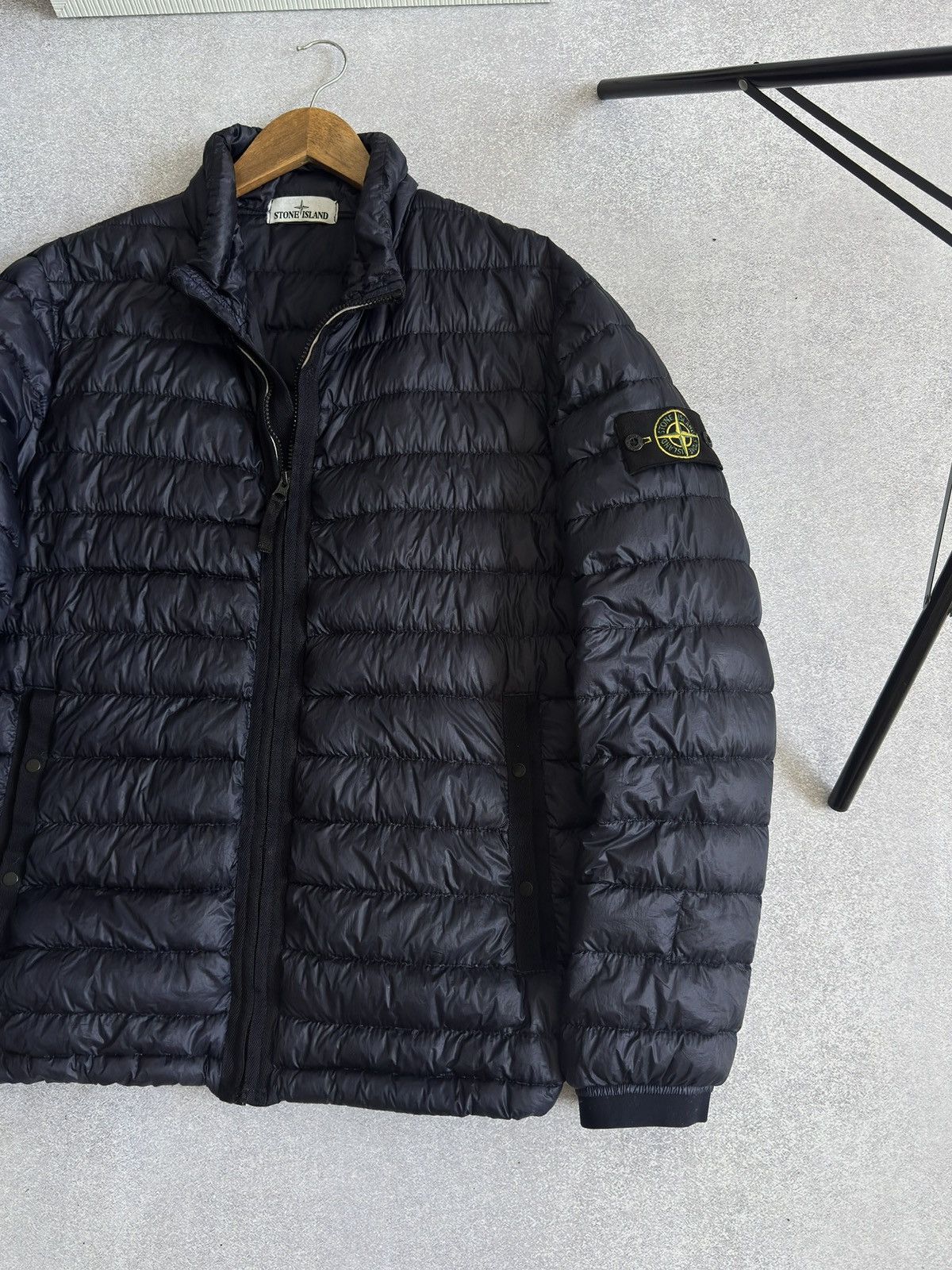 Stone Island Vintage Stone Island Garment Dyed Micro Down Puffer Jacket Size US XL / EU 56 / 4 - 3 Thumbnail
