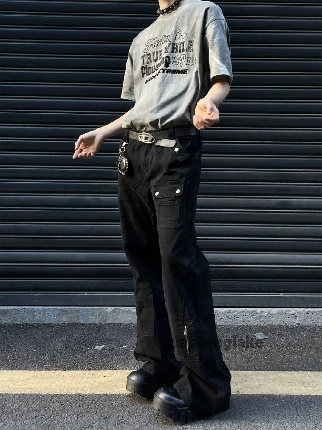 Designer × Vintage utility military outdoor flared cargo yuppie punk pants Size US 32 / EU 48 - 4 Thumbnail