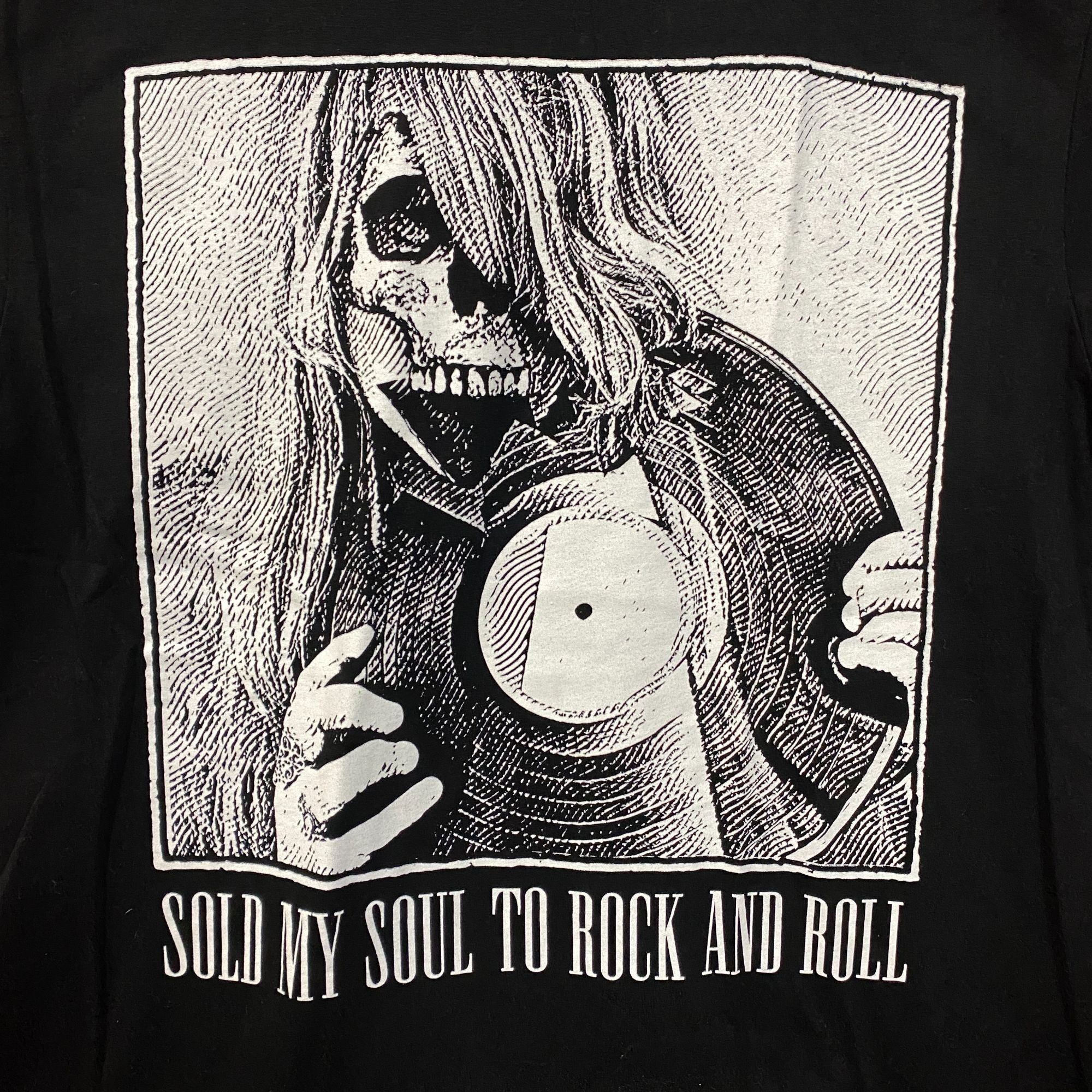 Band Tees Space Zebra Sold My Soul To Rock n Roll Graphic Design T-Shi Size US L / EU 52-54 / 3 - 2 Thumbnail