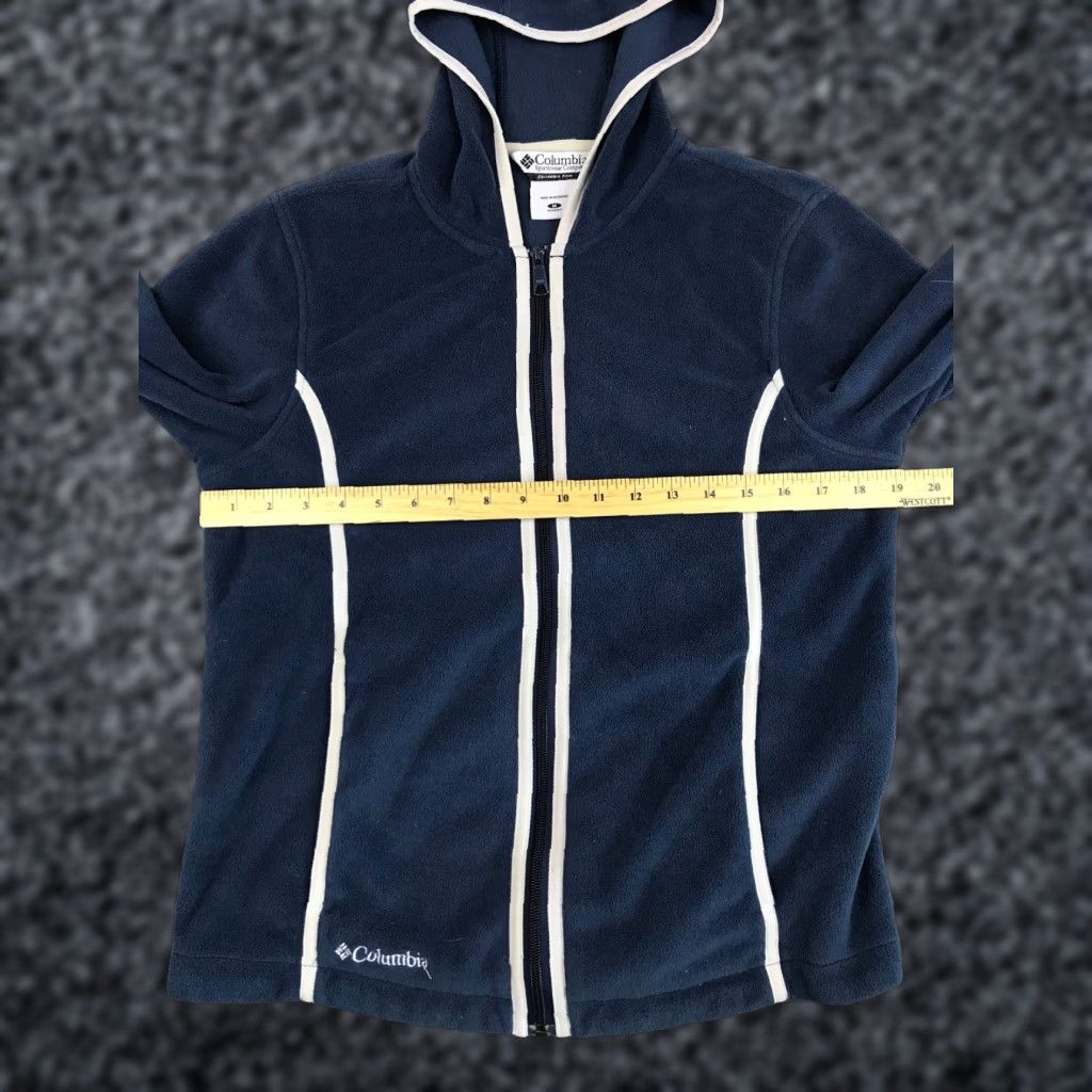 Vintage Columbia Jacket Women's Medium Full Zip Long Sleeve Hooded Blue Solid Size M / US 6-8 / IT 42-44 - 1 Thumbnail