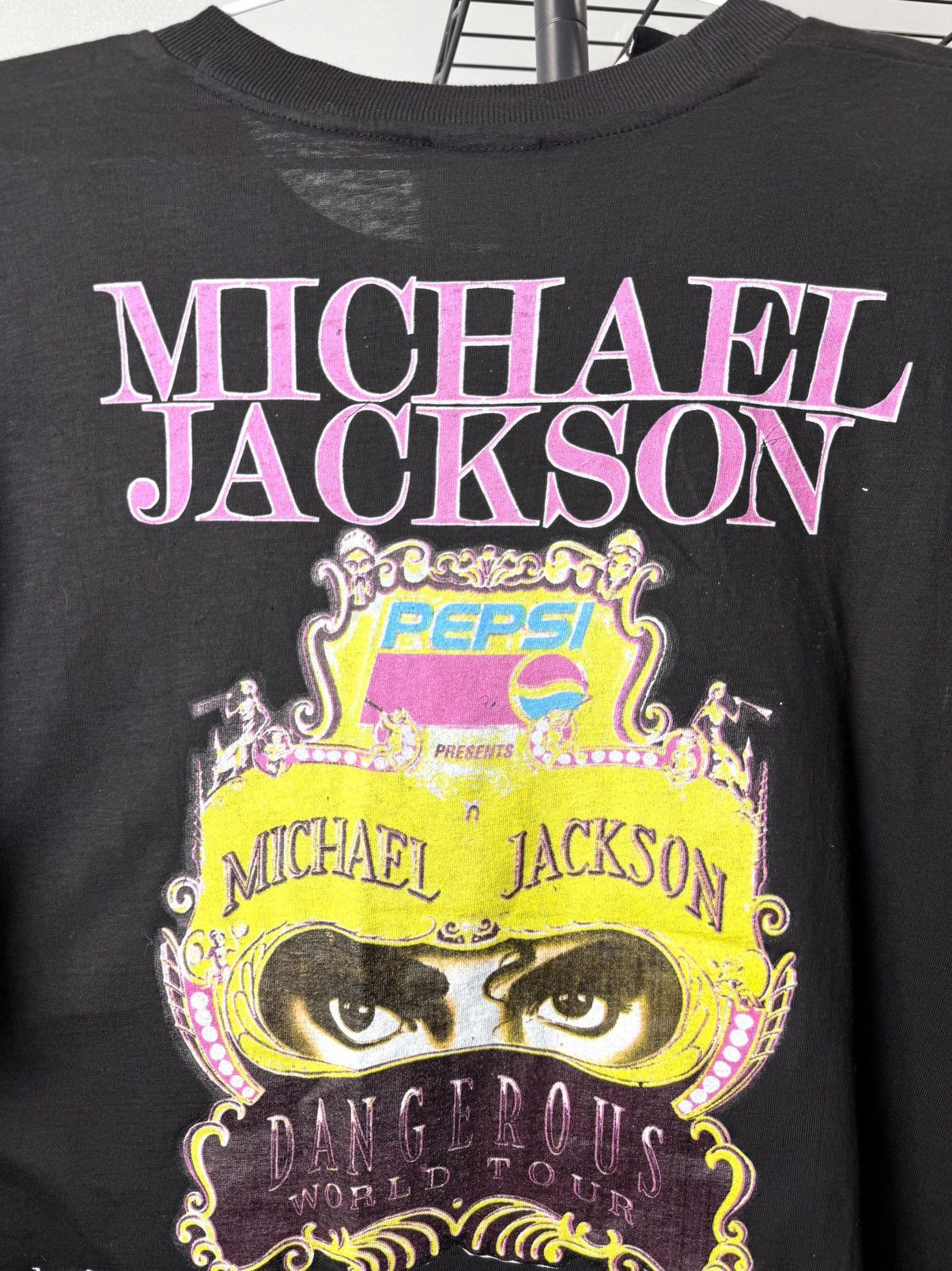 Band Tees 90s Michael Jackson Dangerous Tour 1992 TShirt Single Stitch Size US XXL / EU 58 / 5 - 9 Thumbnail