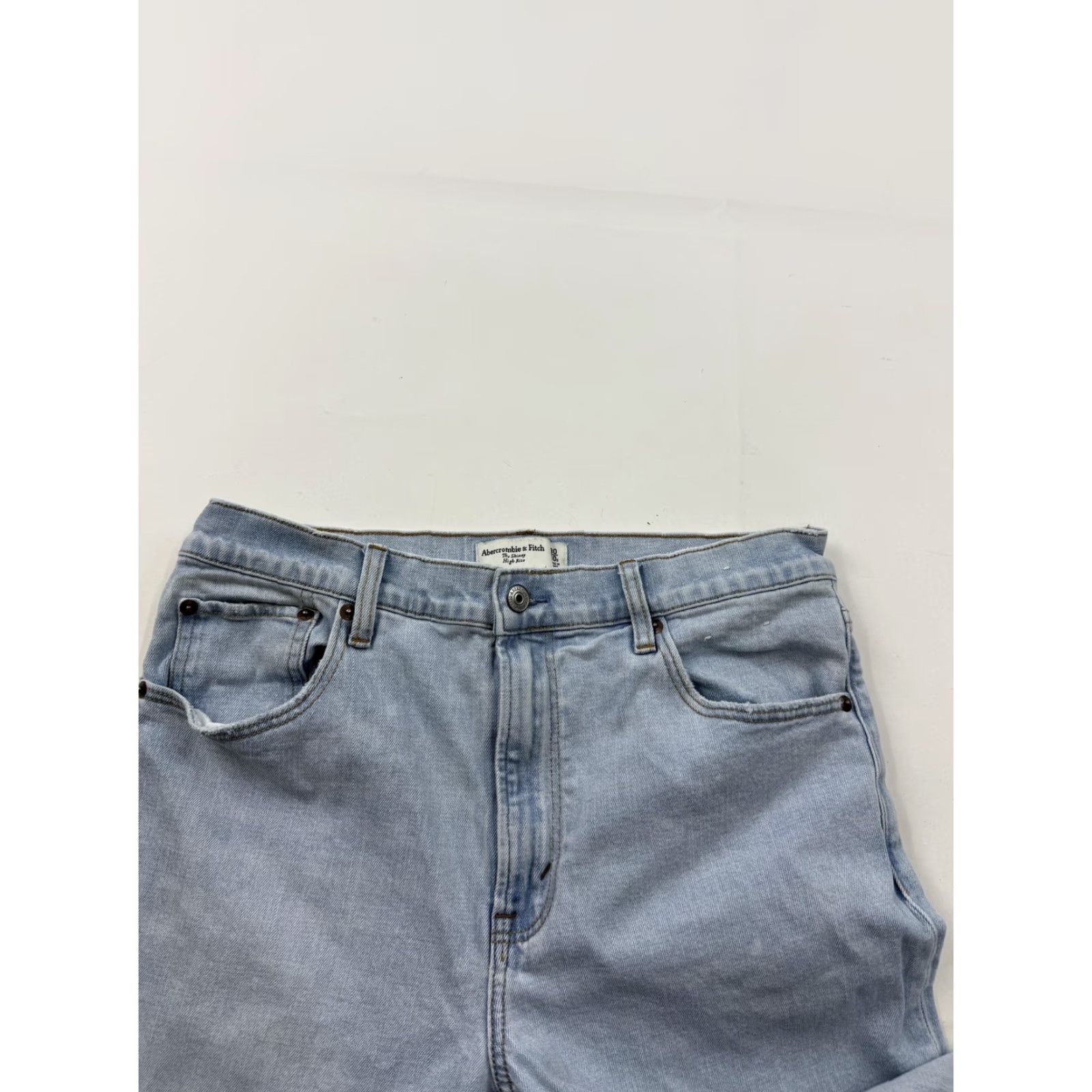 Abercrombie & Fitch Abercrombie & Fitch Jeans Womens 10S Skinny High Rise Light Blue Size 32" / US 10 / IT 46 - 3 Thumbnail