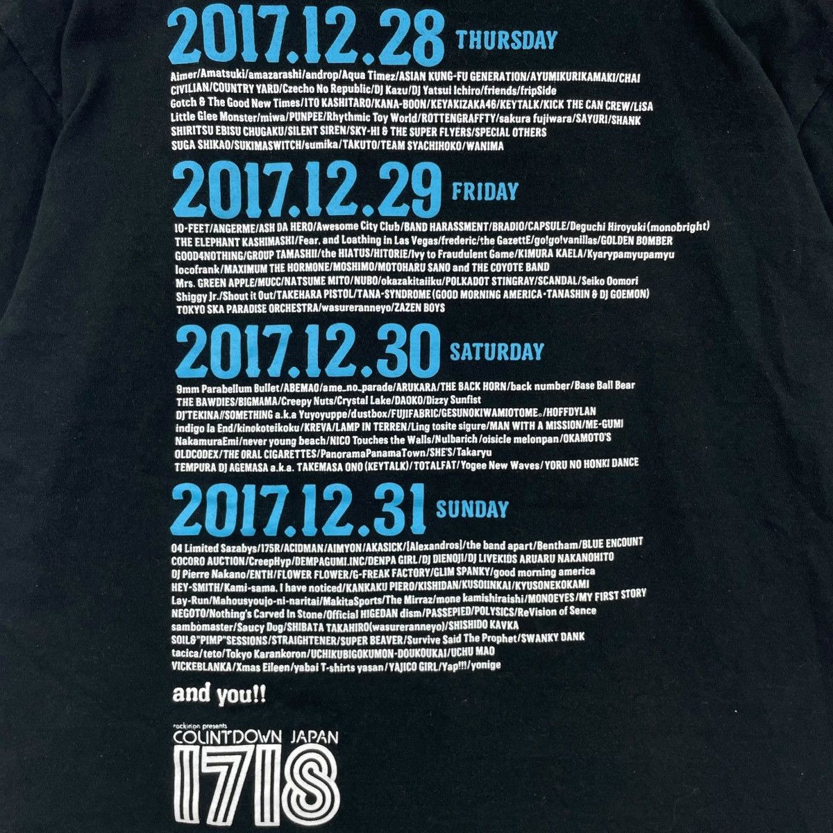 Band Tees Rockin on Presents Countdown Japan Tee Shirt Size US M / EU 48-50 / 2 - 6 Thumbnail