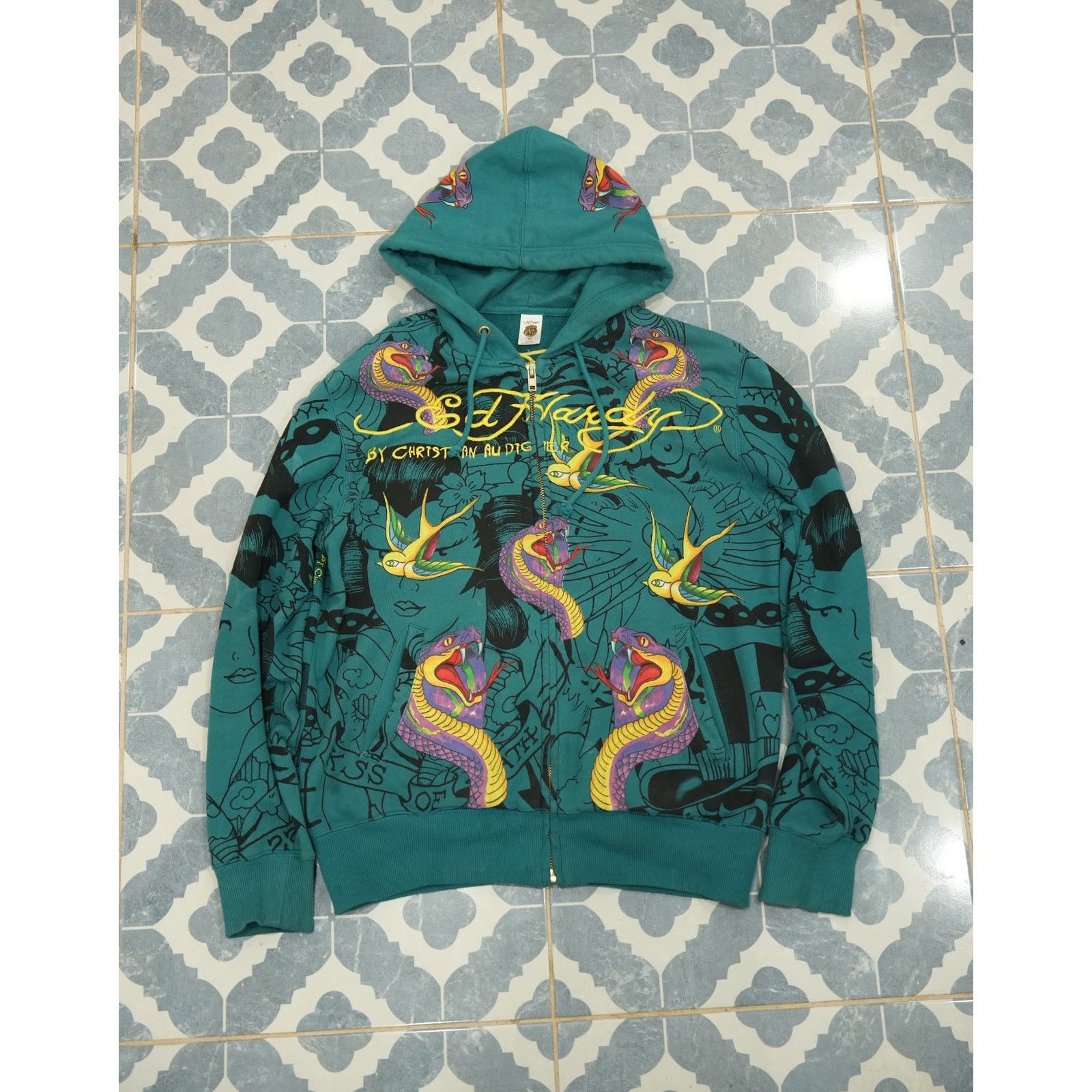 Ed Hardy LIMITED EDITION RELEASE CHRISTIAN AUDIGIER ED HARDY HOODIE Size US M / EU 48-50 / 2 - 1 Thumbnail