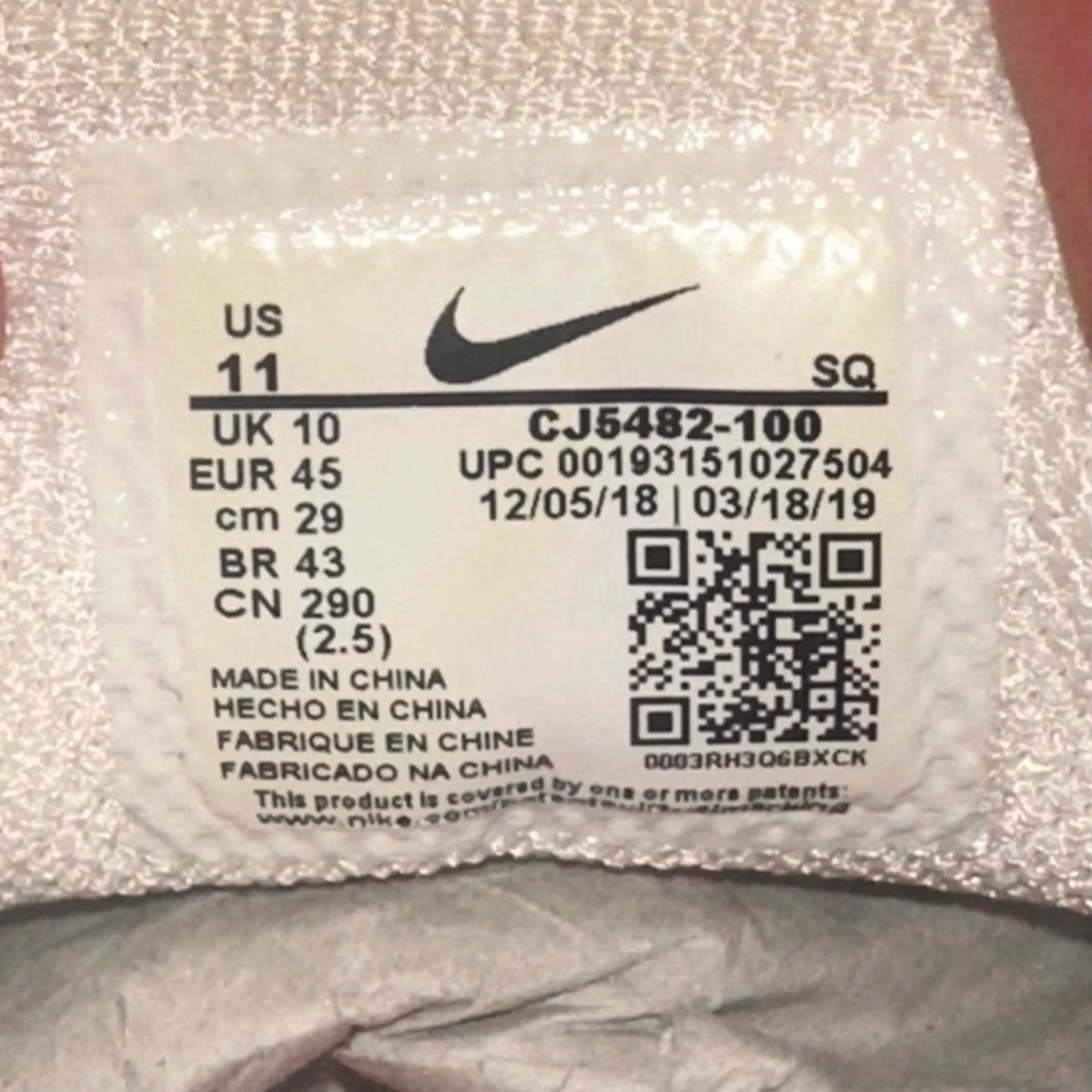 Nike Size 11 - Nike Air Max 90 ‘Be True’ (CJ5482-100) 2019 Size US 11 / EU 44 - 6 Thumbnail