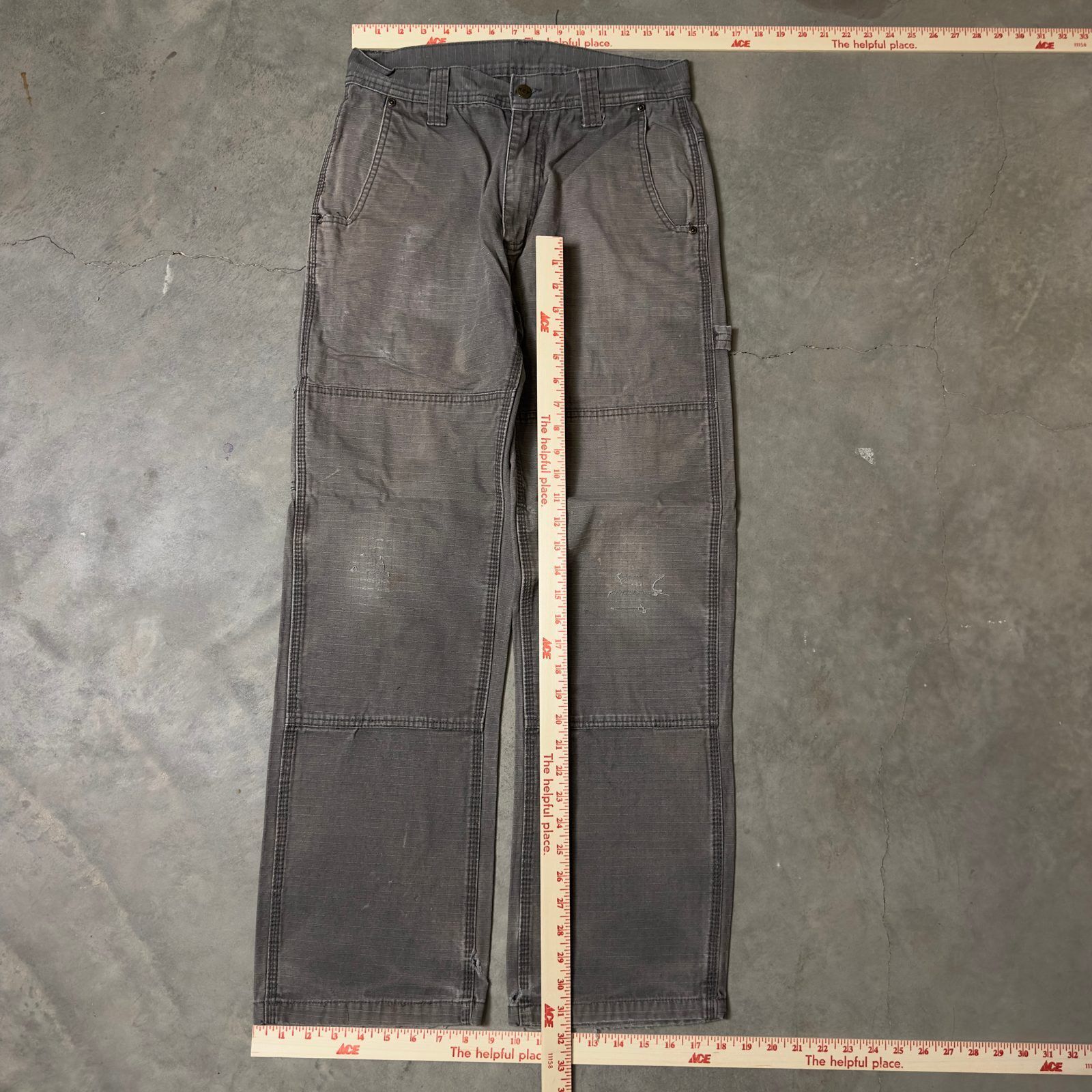 Key Carpenter Pants Mens 30x32 Gray Workwear Baggy, Men's — image 2 of 4