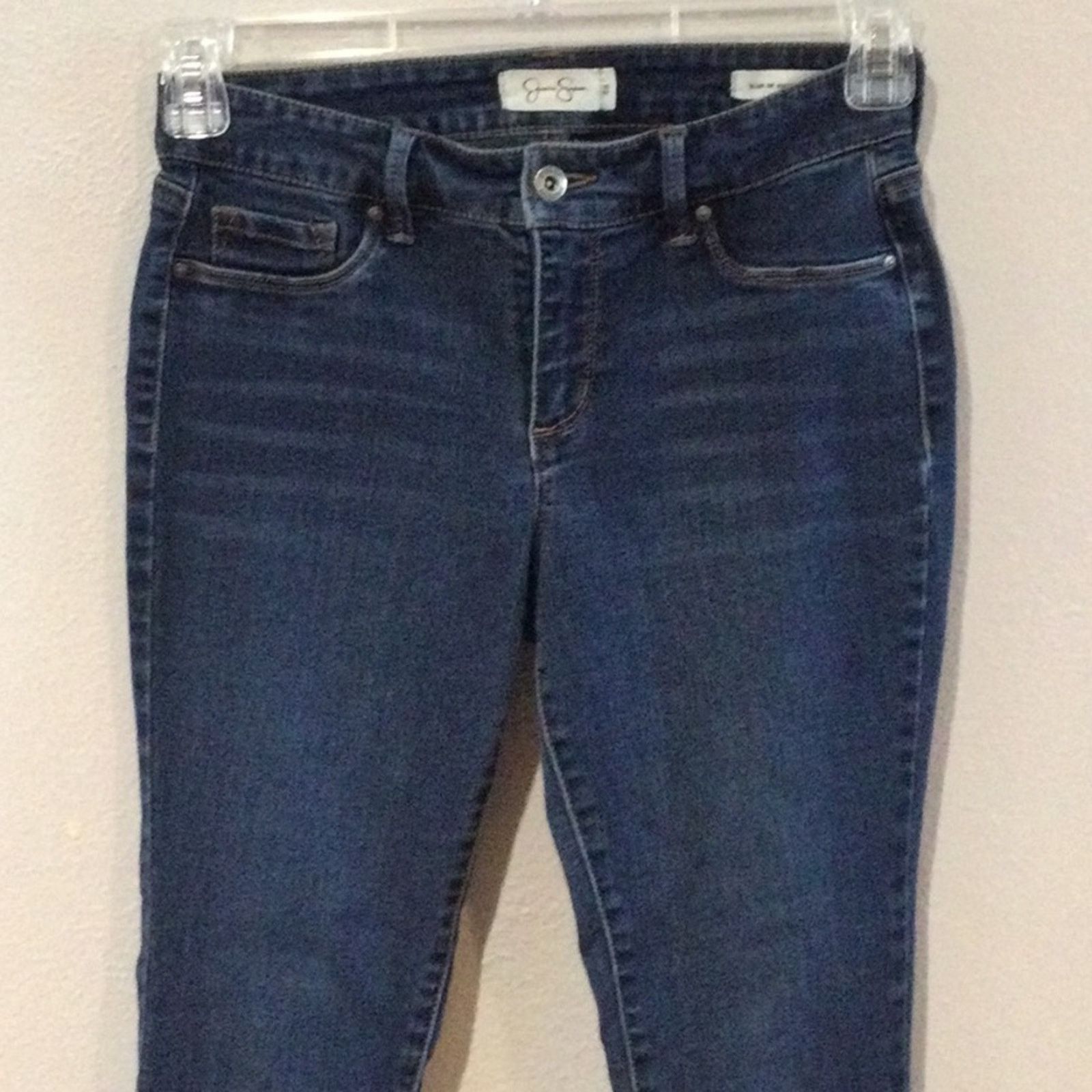 Other Jessica Simpson 'Kiss Me Super Skinny' Dark Denim Jeans 28 Size 28" / US 6 / IT 42 - 2 Thumbnail