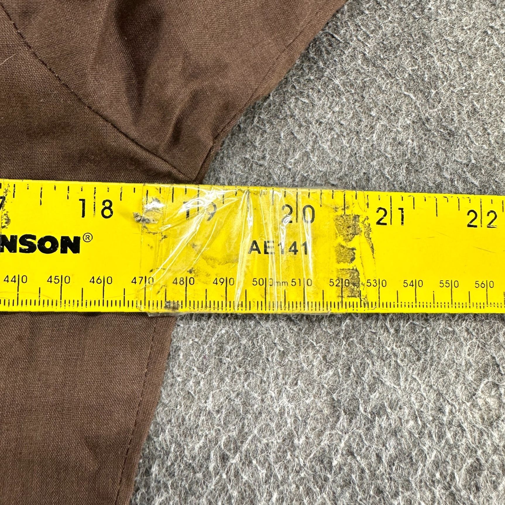 Vintage VINTAGE 555 Spearpoint Collar Shirt Mens Small Brown Button Long Sleeve 70s 90s Dagger Cotton Regular Pocket Size US M / EU 48-50 / 2 - 7 Thumbnail