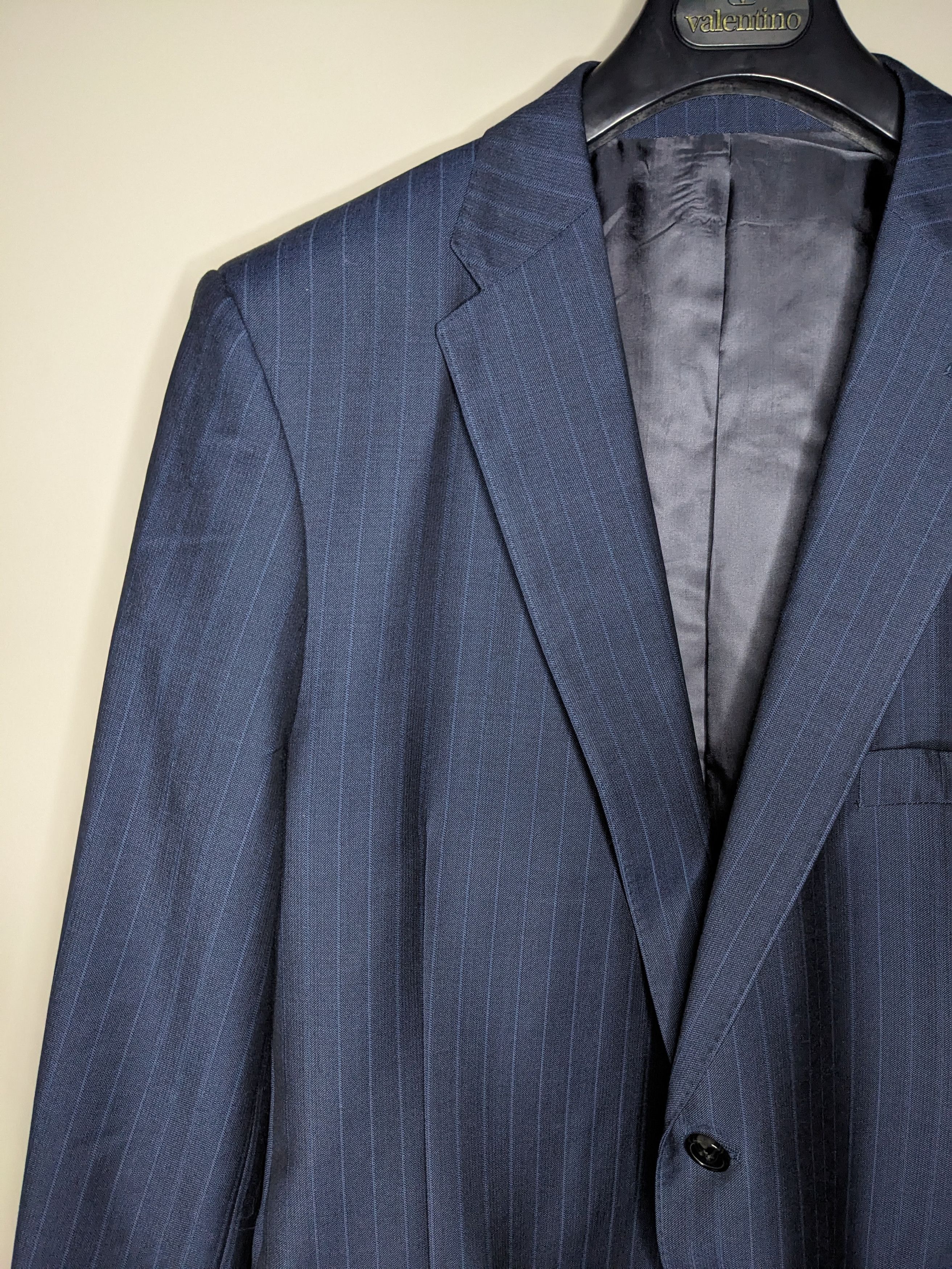 Ermenegildo Zegna Ermenegildo Zegna Blazer 38R Navy Pinstriped Wool Jacket Size 40R - 3 Thumbnail