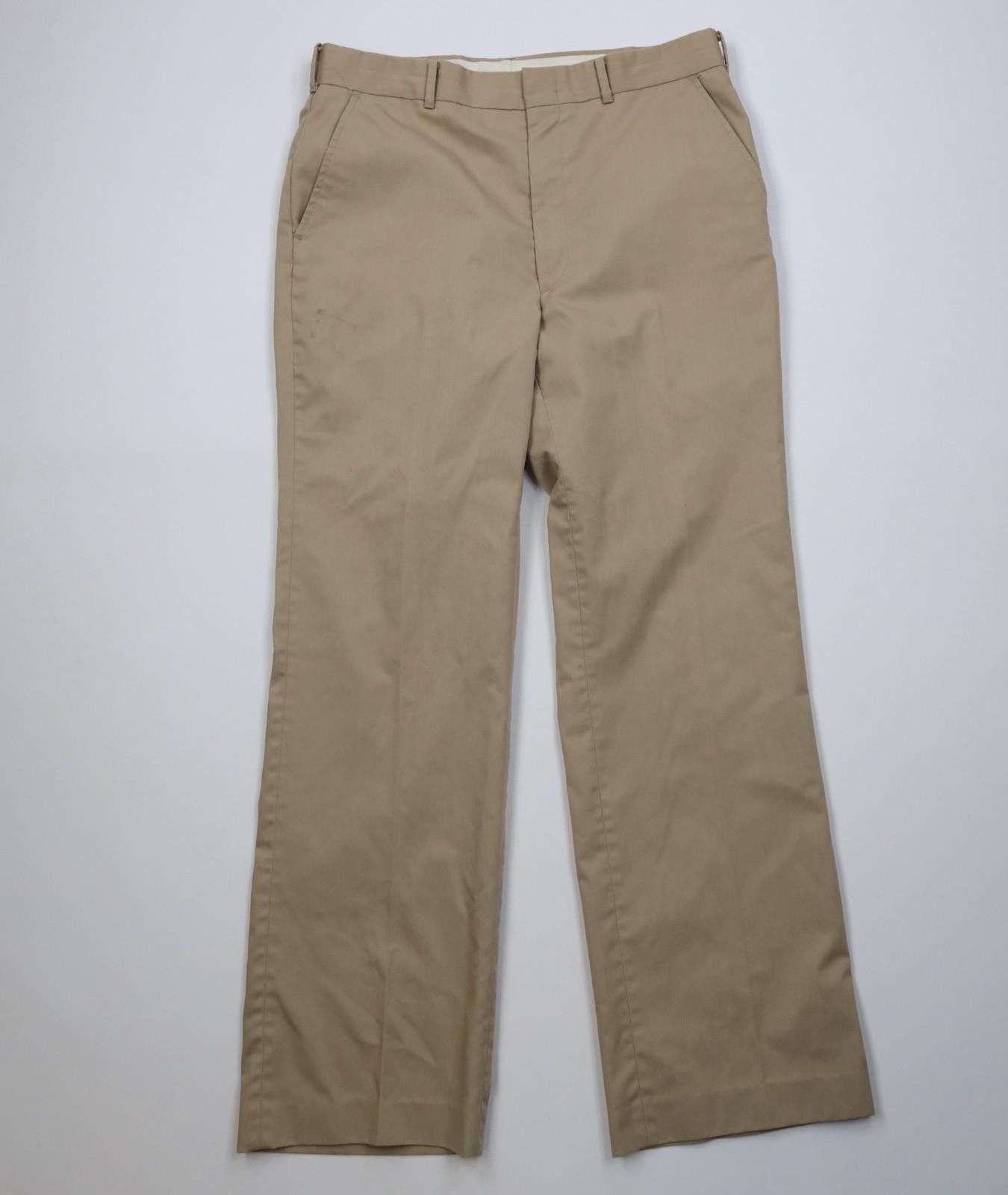 Vintage Vintage 70s 80s Streetwear Knit Flared Wide Leg Chino Pants Size US 36 / EU 52 - 1 Thumbnail