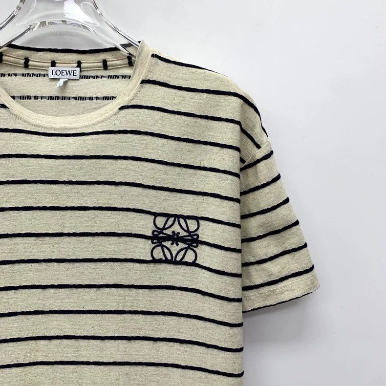 Other LOEWE Patchwork striped logo embroidered cotton round neck Size XS / US 0-2 / IT 36-38 - 3 Thumbnail