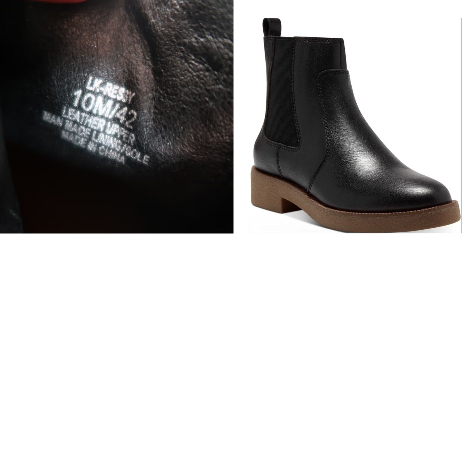 Lucky Brand Lucky Brand Ressy Black Leather Bootie Women 10 Leather Zip Casual Ankle Boots Womens Low Heel Fall Spring Winter Size US 10 / IT 40 - 8 Thumbnail