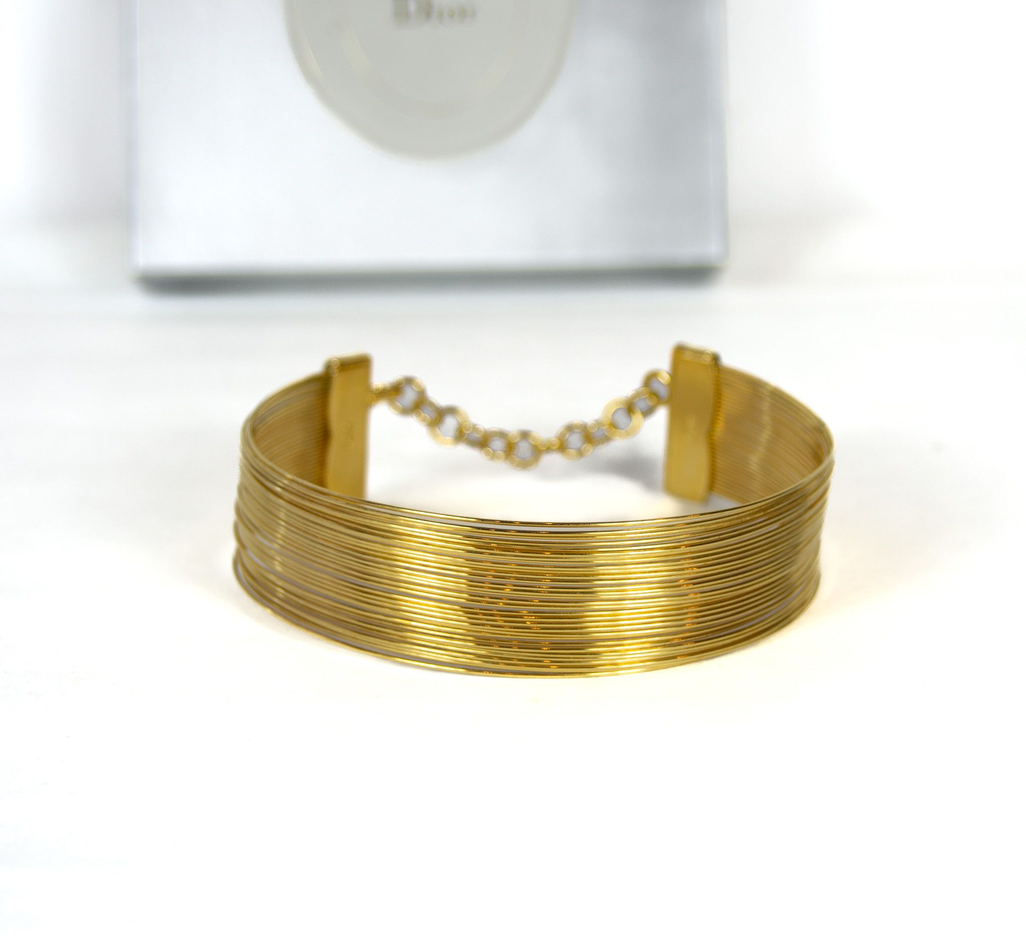 image of Christian Dior Monsieur x Dior Christian Dior J'adore Chocker And Bracelet in Gold, Women's