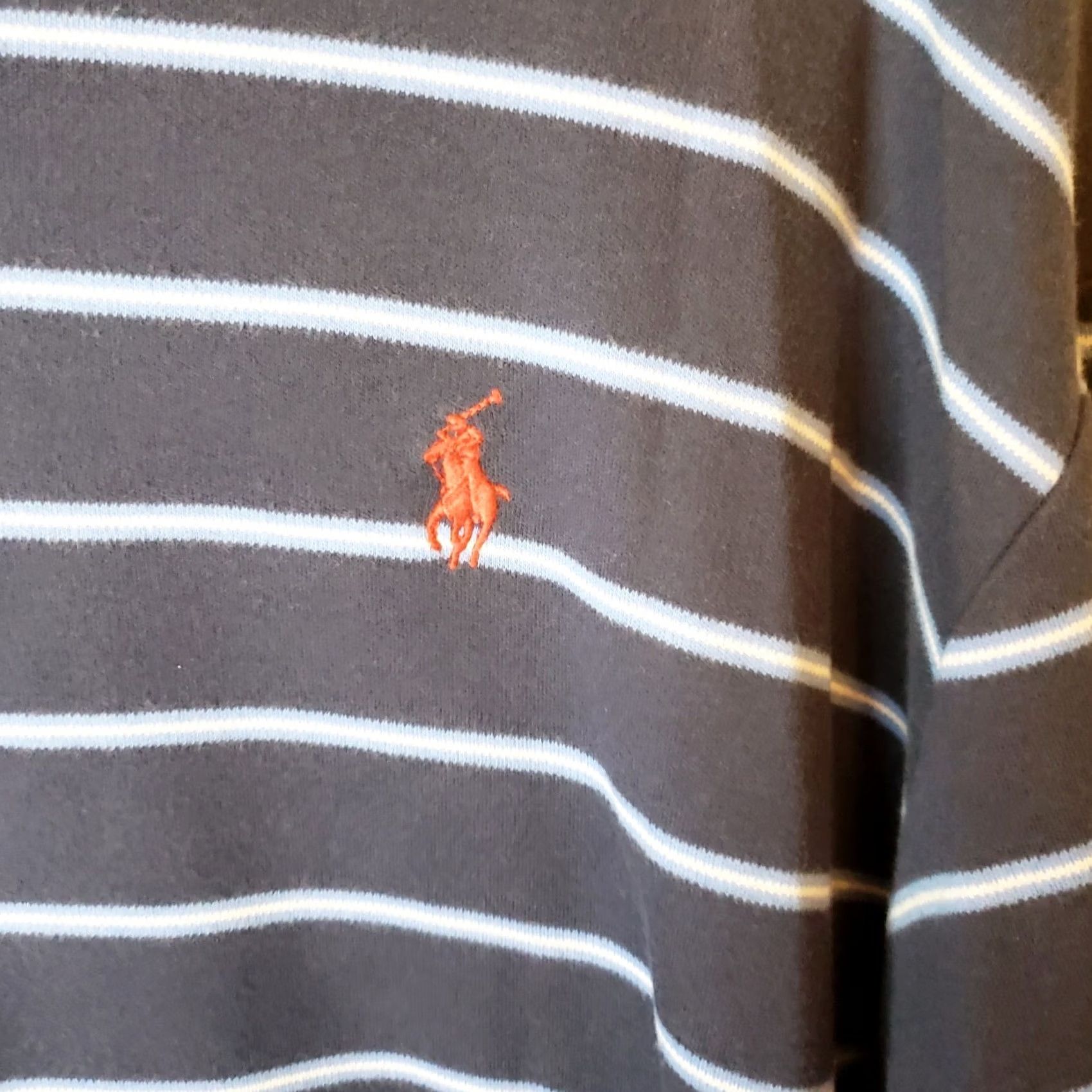 Polo Ralph Lauren Polo Ralph Lauren Shirt Men's 2XL Blue Striped Short Sleeve Collared Logo Polo Shirt Size US XXL / EU 58 / 5 - 4 Thumbnail