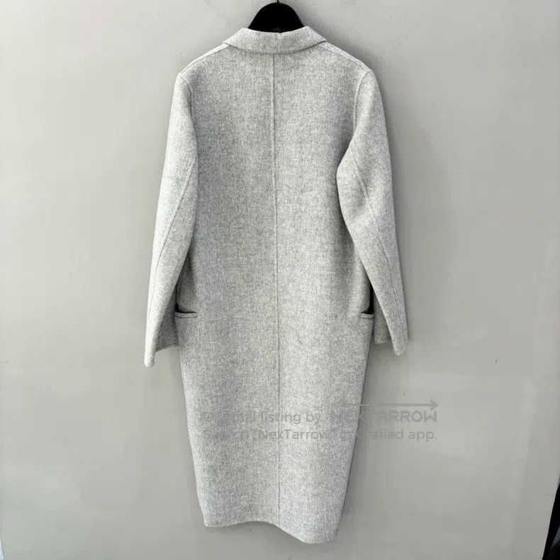 Acne Studios Acne Studios Gray Double Faced Fleece Wool Coat Size XXS / US 00 / IT 34 - 2 Thumbnail