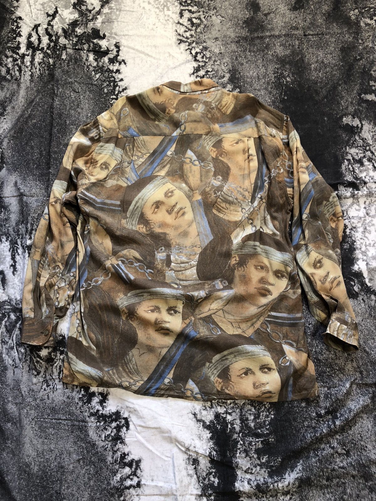 Hysteric Glamour × Japanese Brand 90,s Vintage Shirt Faces Y2K Size US L / EU 52-54 / 3 - 5 Thumbnail