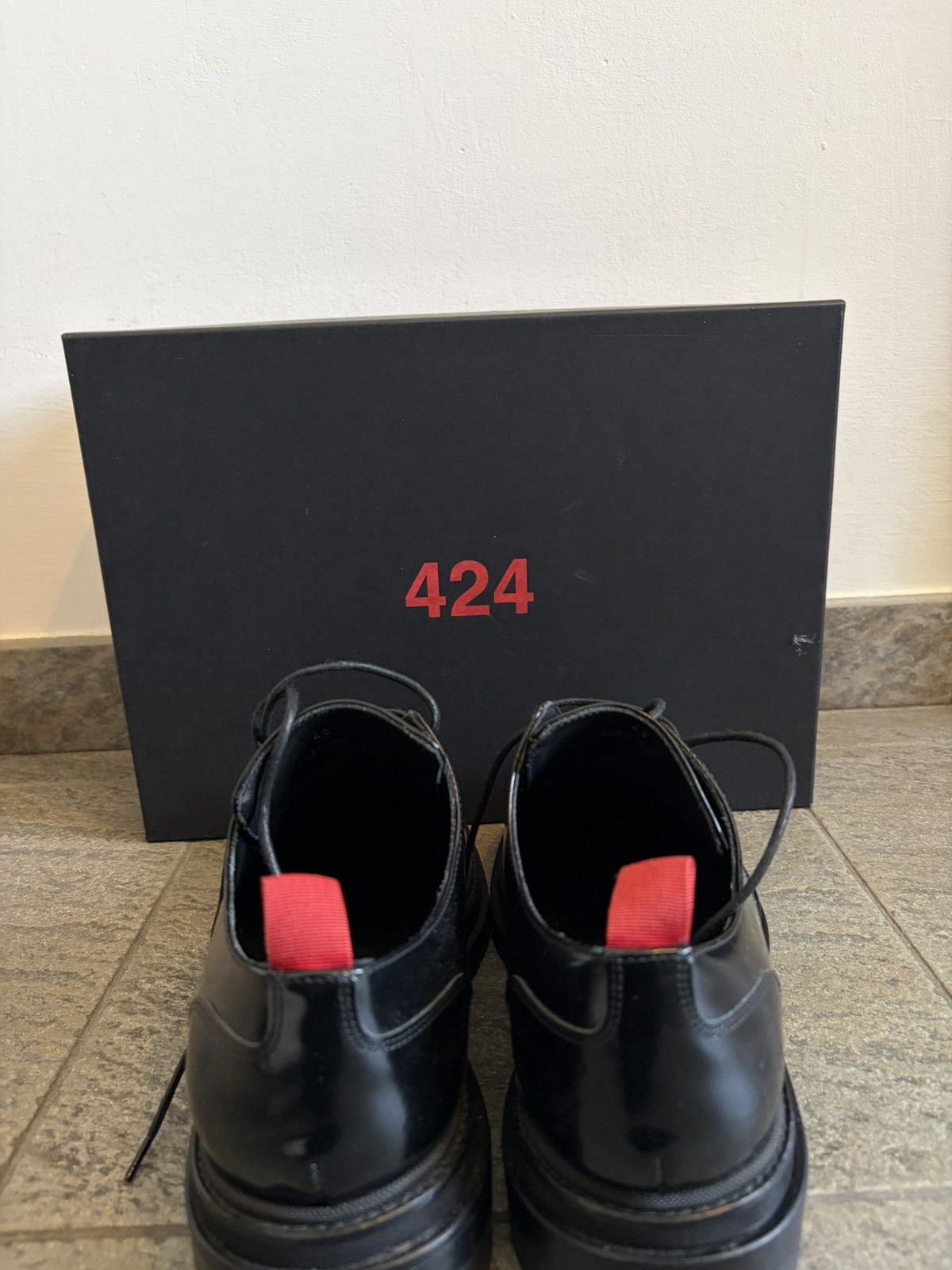 424 424 Low Top Derby Black Size 40 Size US 7 / EU 40 - 9 Thumbnail