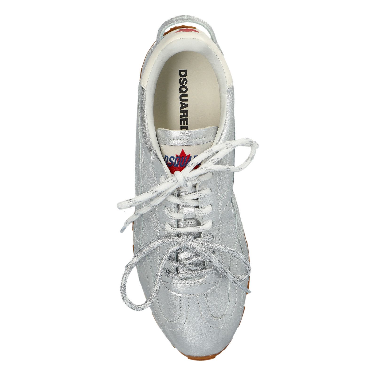 Dsquared2 DSQUARED2 DC-642 Silver Sneakers New & Authentic (Women's si Size US 9.5 / IT 39.5 - 4 Thumbnail