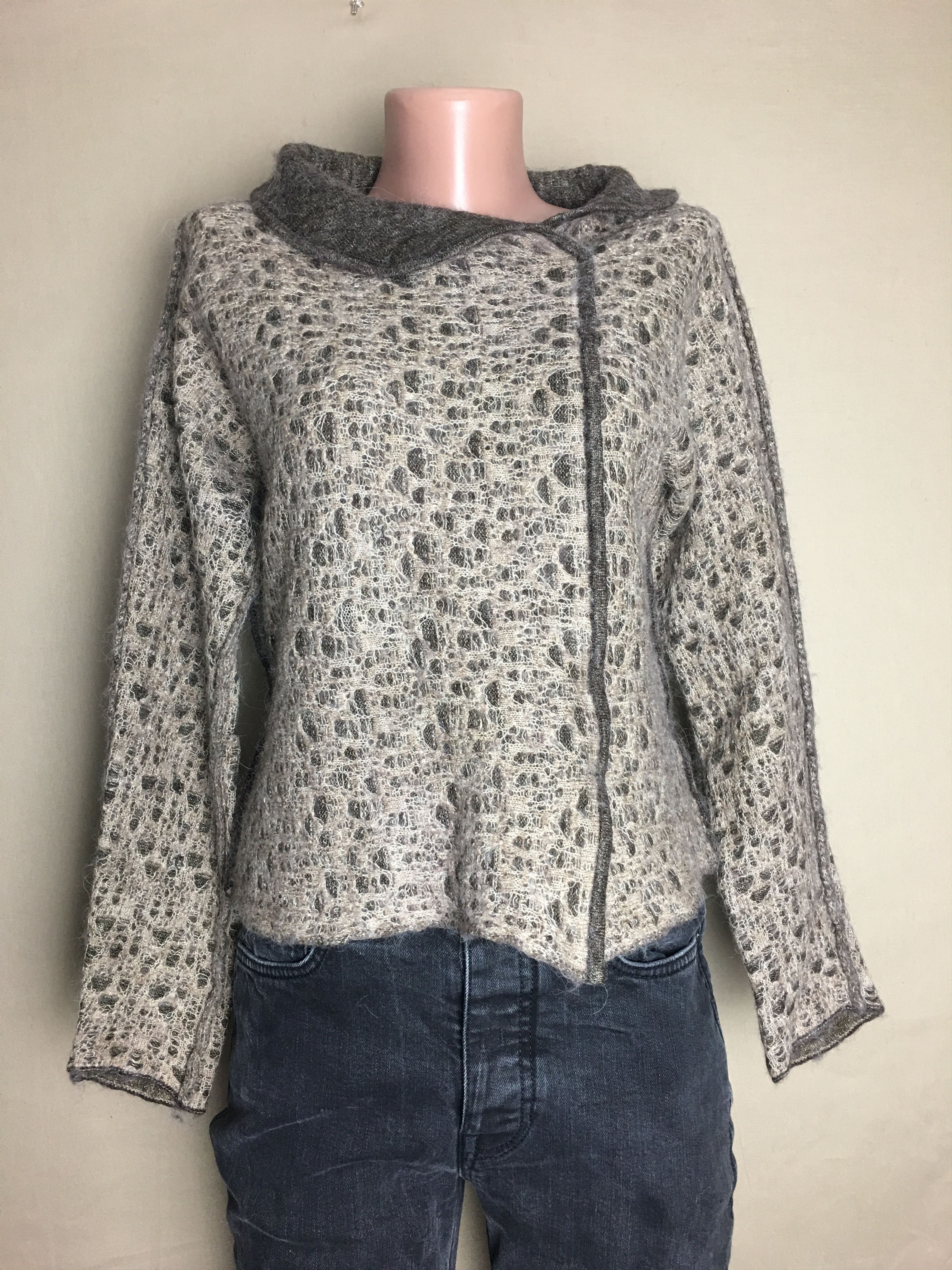 Designer × OSKA OSKA Wool Blend Angora Womens Knit Sweater Size S / US 4 / IT 40 - 1 Thumbnail