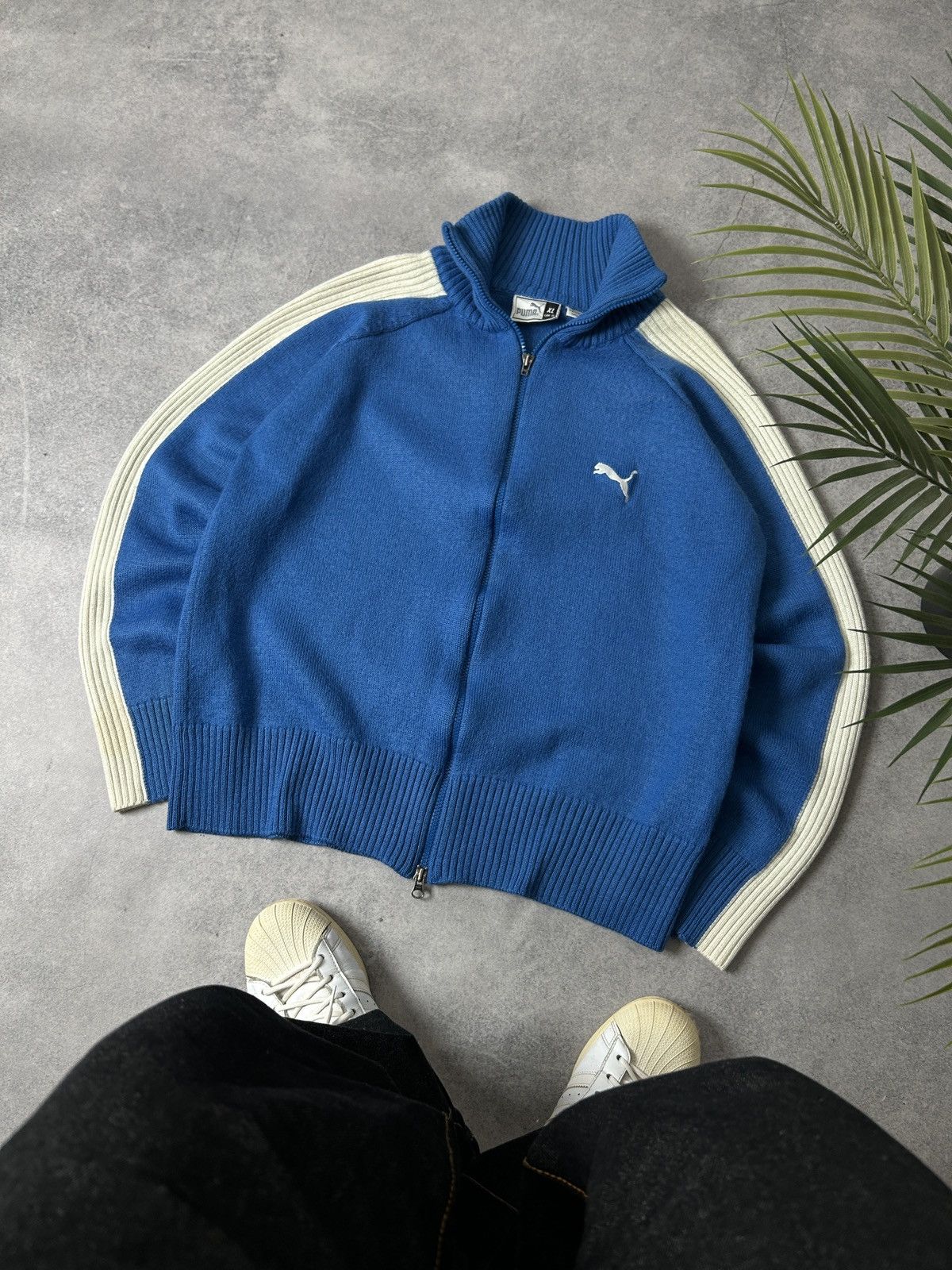 Puma Vintage Puma Wool Zip-Sweatshirt Japanese🇯🇵 style Size US L / EU 52-54 / 3 - 1 Thumbnail