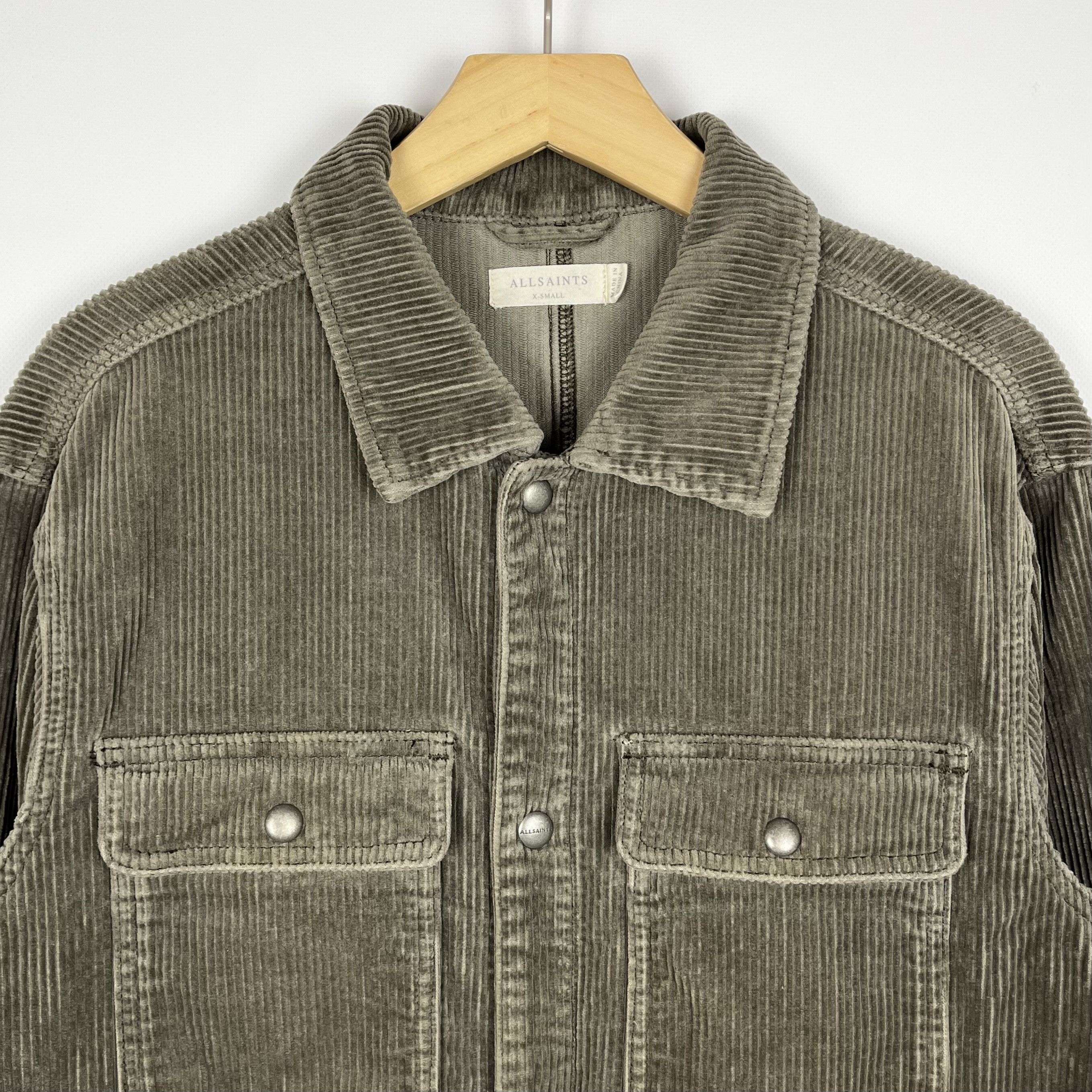Allsaints Designer AllSaints Castleford Corduroy Overshirt Jacket Size US XS / EU 42 / 0 - 6 Thumbnail