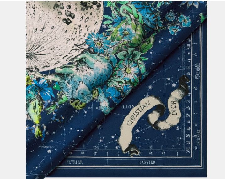 Dior o1w1db10325 Size: OS / 15ZOD Square Scarf in Multicolor Size ONE SIZE - 4 Thumbnail