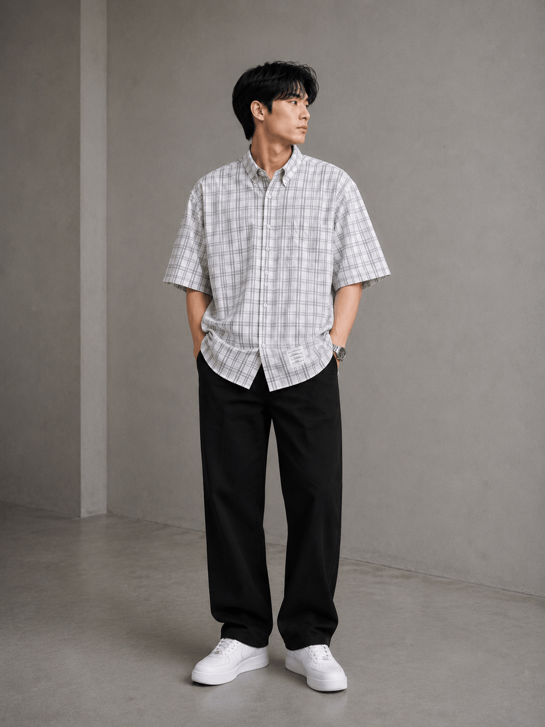 Thom Browne Thom Browne Plaid Button Up Shirt Size US XXL / EU 58 / 5 - 1 Thumbnail