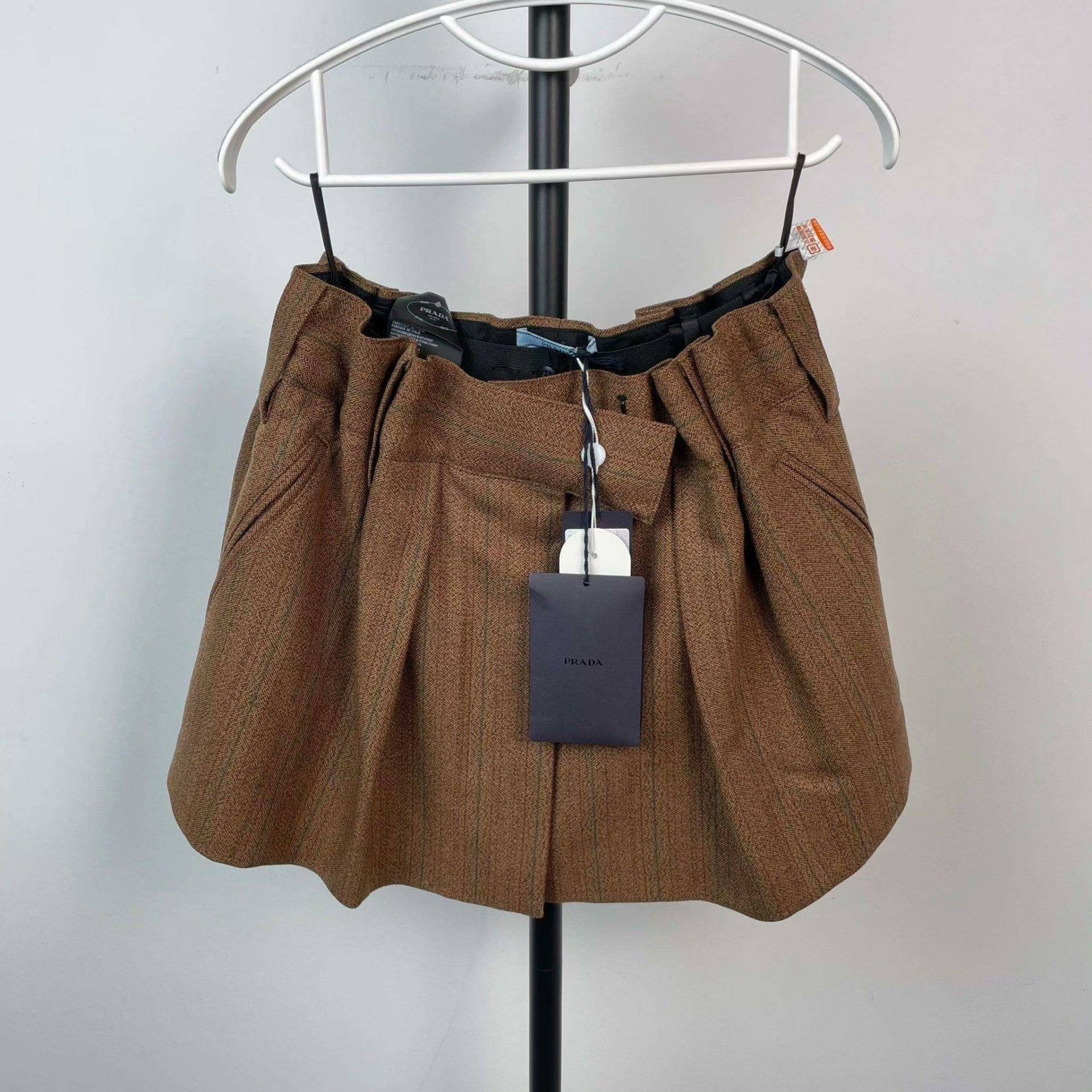 Prada Prada Striped Skirt 40 Women Size 40" / US 18 - 1 Thumbnail