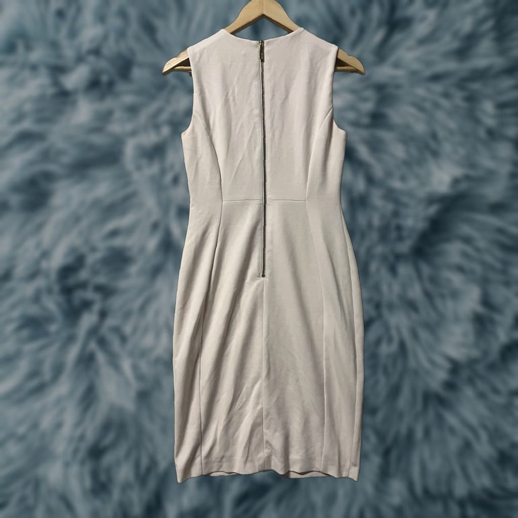 Calvin Klein Calvin Klein Women’s Sleeveless Knee Length Dress 4 Pink Formal/Business/Party Zip Sweetheart Neckline Cap Sleeve Bodycon Size S / US 4 / IT 40 - 1 Thumbnail