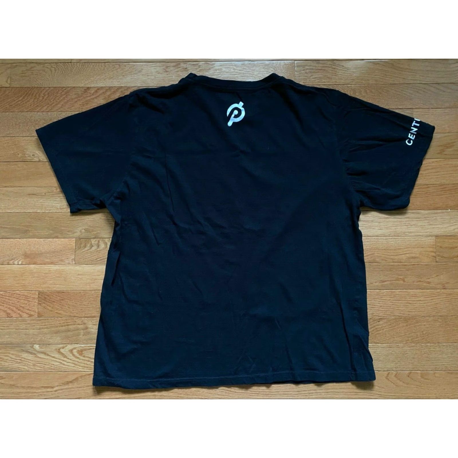 Logo 7 Peloton Century 100 Rides Cycling Biking Riding Logo Spellout Gym T-Shirt Sz XXL Mens Cotton Black Crew Neck Short Sleeve 80s 90s Vintage No Size US XXL / EU 58 / 5 - 2 Thumbnail