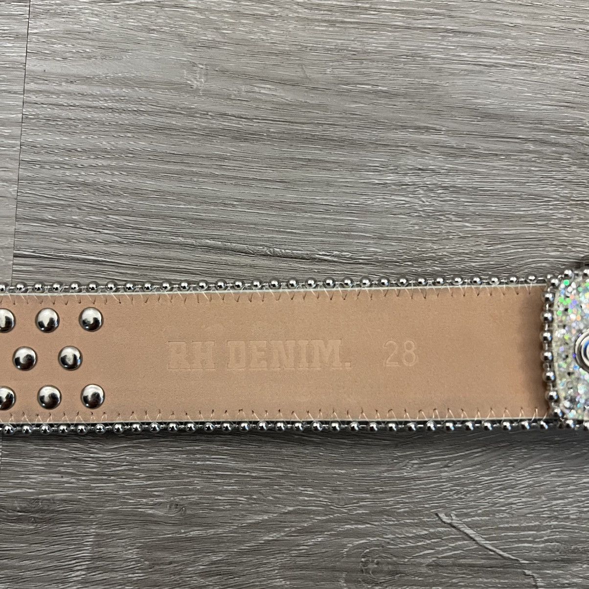 The GV Gallery GV Gallery Raspberry Hills RH Denim Rhinestone Belt Size 28 - 12 Thumbnail