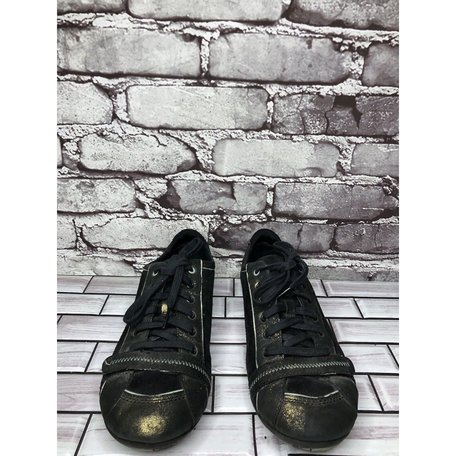 Merrell Merrell Pirouette Black Suede Leather Gold Sparkle Athletic Size US 8 / IT 38 - 17 Thumbnail