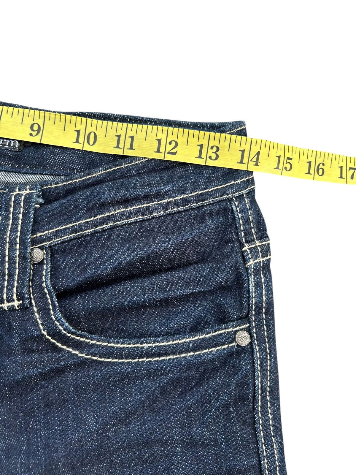 If Six Was Nine Skull Xfrm Japanese Punk Bondage Denim jeans Size US 28 / EU 44 - 14 Thumbnail