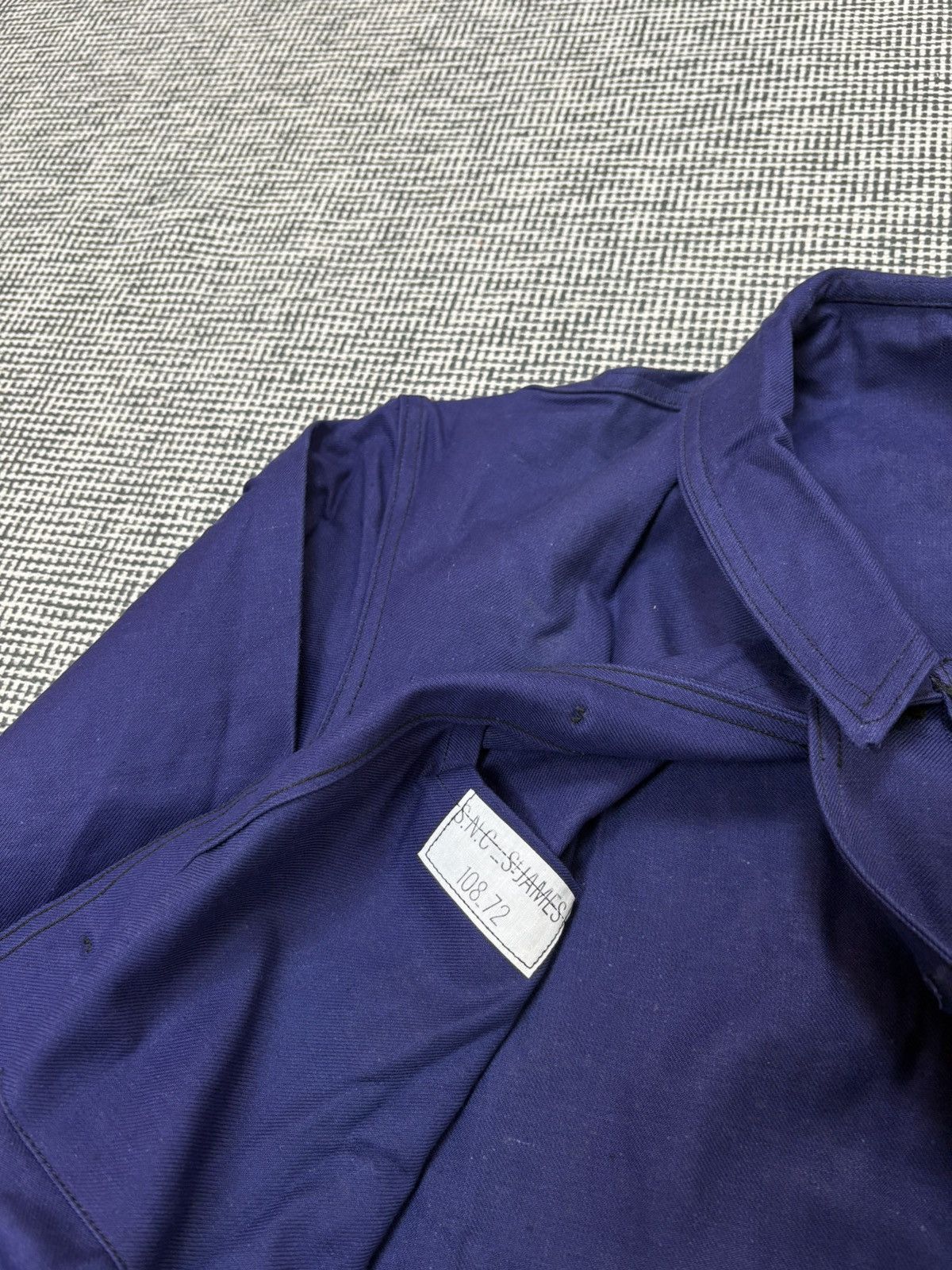 Le Laboureur 50s/60s S.N.C Saint James French Navy chore coat NOS Size US XL / EU 56 / 4 - 5 Thumbnail
