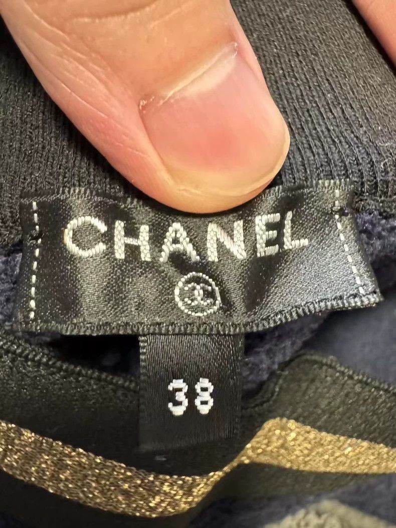 Chanel Chanel Navy Towel Long Pants -2505 Size US 38 / EU 54 - 3 Thumbnail