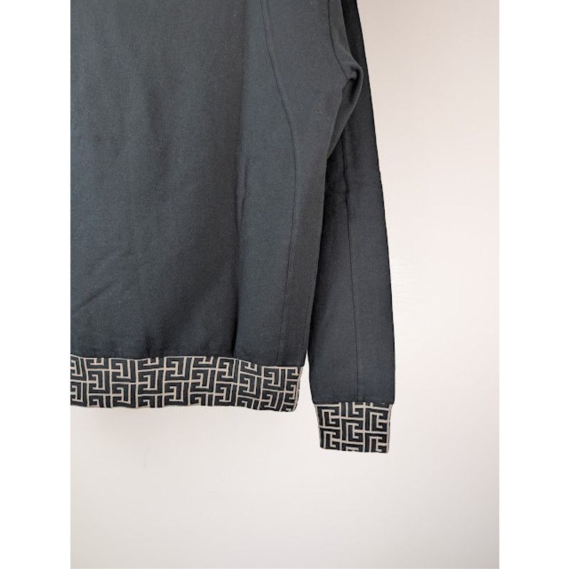 Balmain o1rshd1 Crewneck Sweatshirt in Black Size US M / EU 48-50 / 2 - 13 Thumbnail