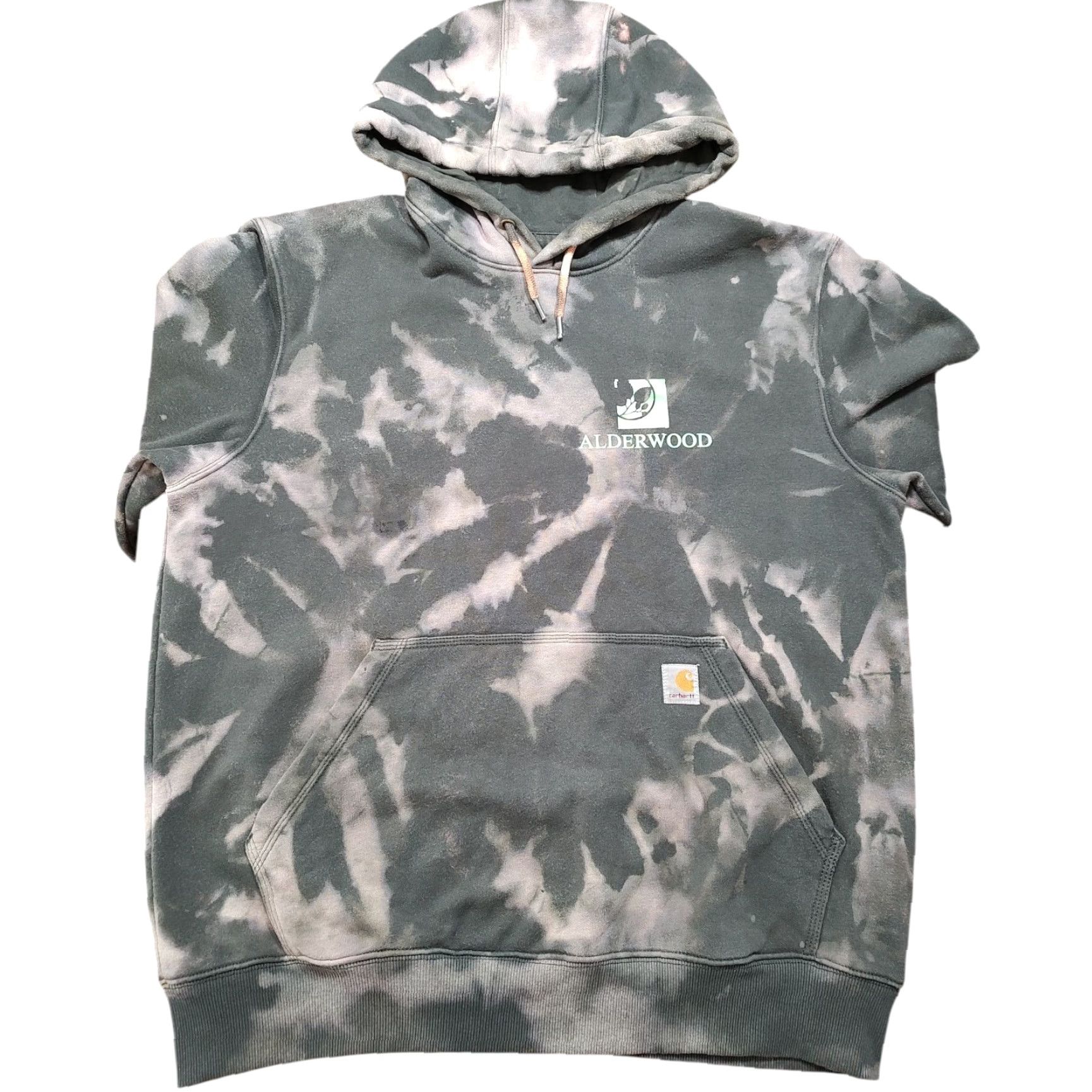 Carhartt Carhartt Mens Large Loose Green Hoodie Sweatshirt Acid Wash Tie Dye 1 Of 1 Size US L / EU 52-54 / 3 - 2 Thumbnail