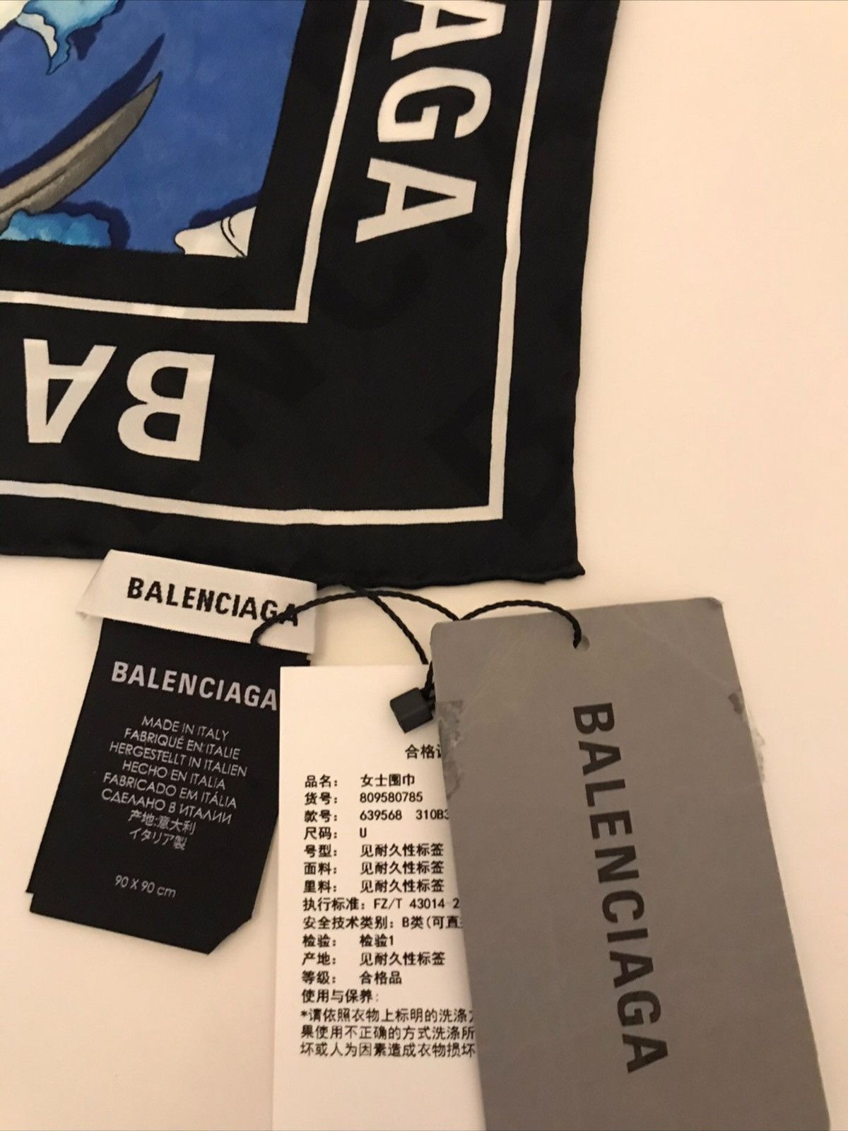 Balenciaga Balenciaga silk scarf Size ONE SIZE - 4 Thumbnail
