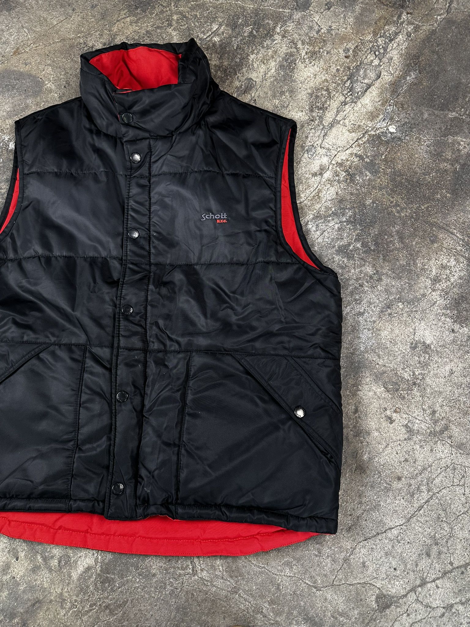 Schott Vintage Schott Reversible Puffer Vest Size US L / EU 52-54 / 3 - 4 Thumbnail
