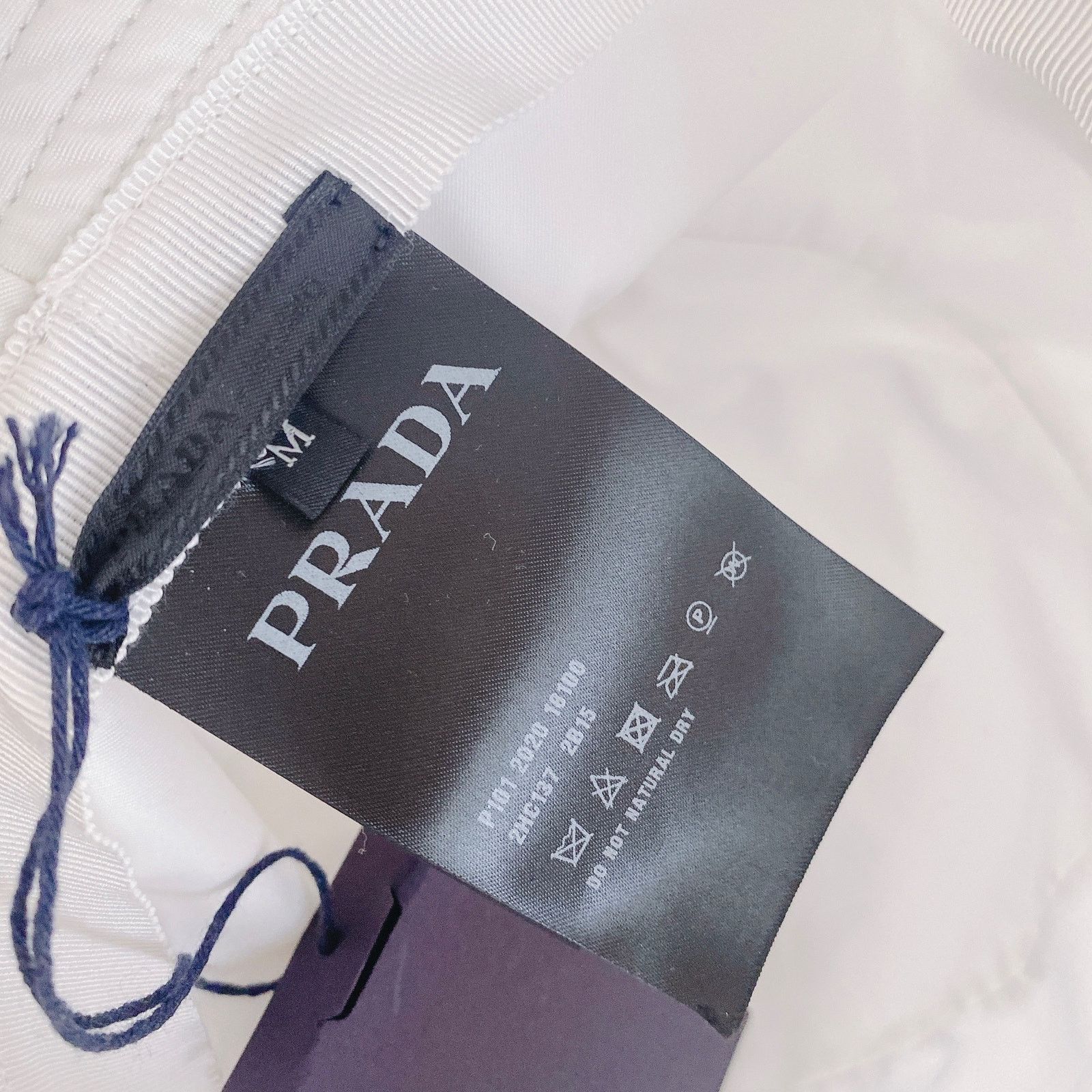 Prada logo appliqued shell nylon bucket hat M Size ONE SIZE - 6 Thumbnail