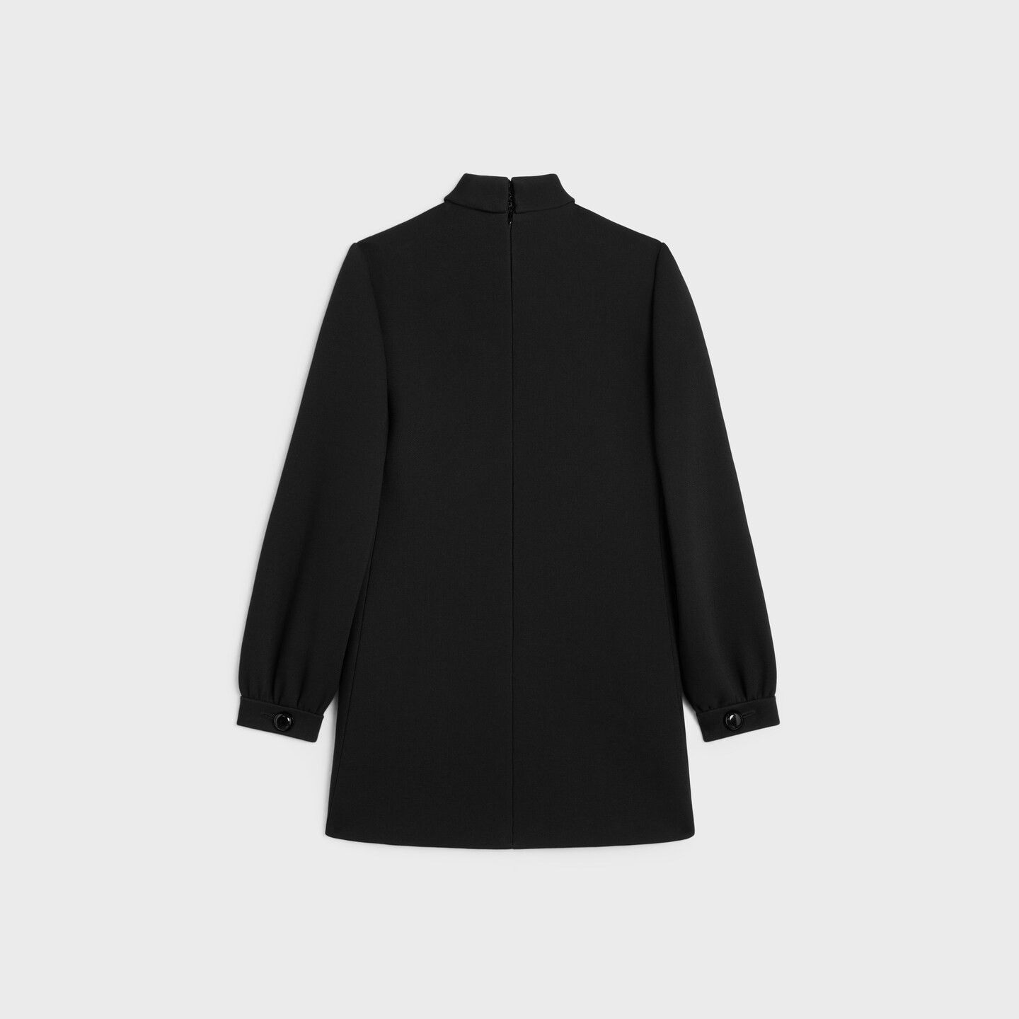 Celine o1bcso1str0126 2R20O229Z Mini Dress in Black Size S / US 4 / IT 40 - 2 Thumbnail