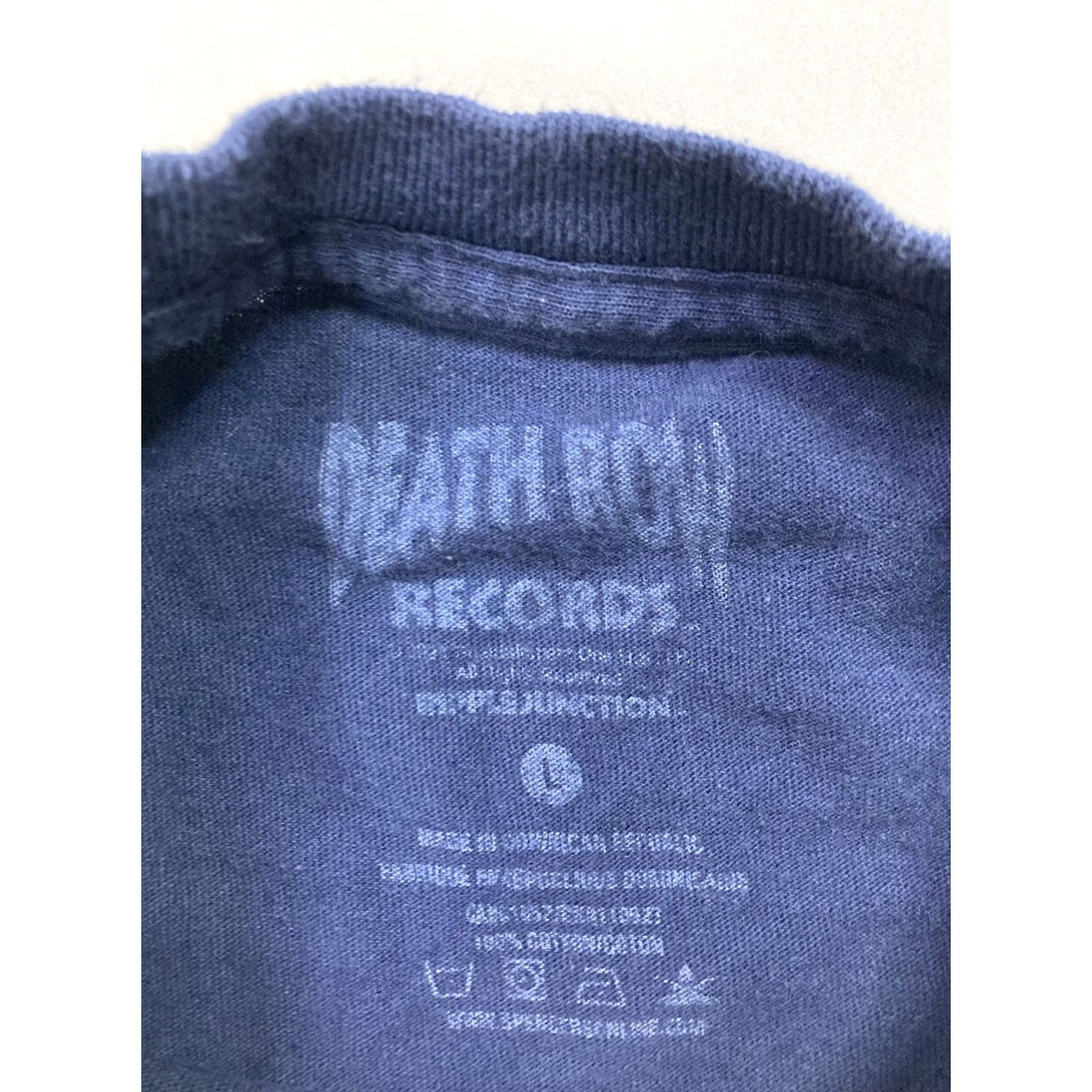 Ripple Junction VINTAGE Death Row Records Graphic T-shirt Men Large Blue Short Sleeve Music Shirt Men L Blue Graphic Print Hip Hop Retro Size US L / EU 52-54 / 3 - 4 Thumbnail