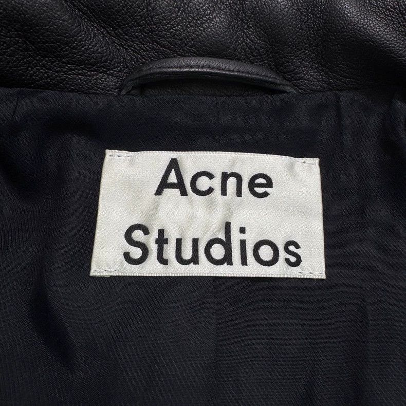 Acne Studios Acne Studios size:36 Black sheepskin motorcycle jacket Size XS / US 0-2 / IT 36-38 - 2 Thumbnail