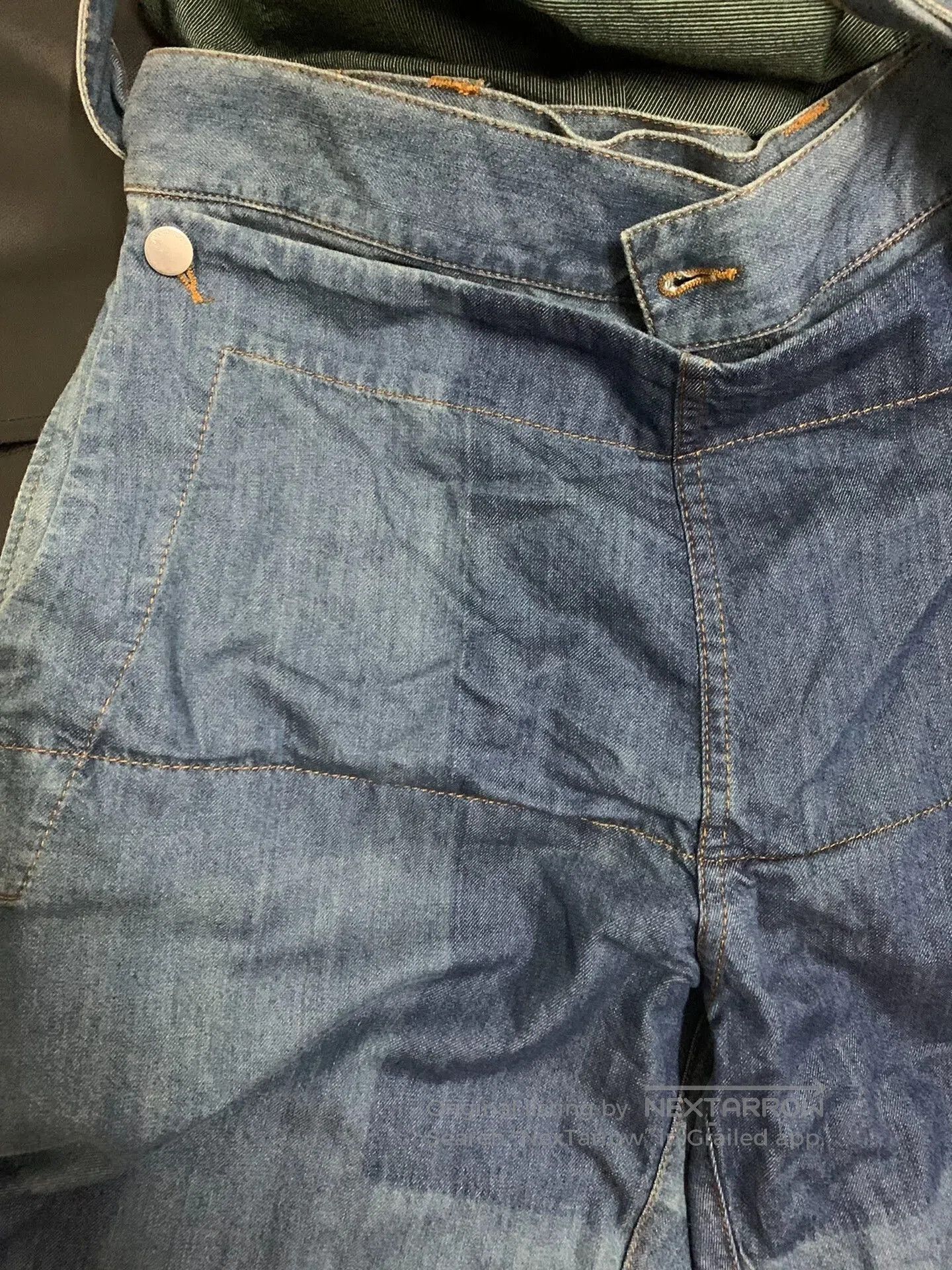JW Anderson JW Anderson Stylish Lace-Up Denim Pants. Size 39" - 4 Thumbnail