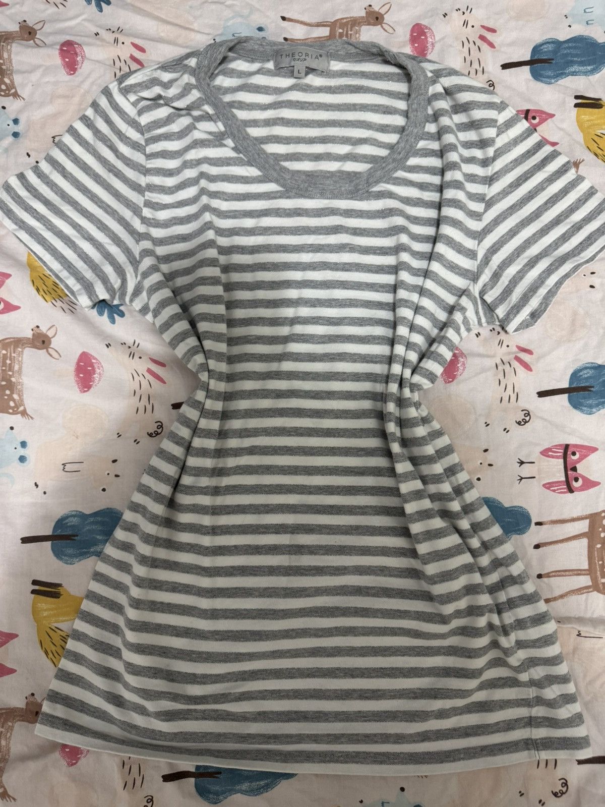 Other Grey and white Y2K striped fited shirt Size M / US 6-8 / IT 42-44 - 1 Thumbnail