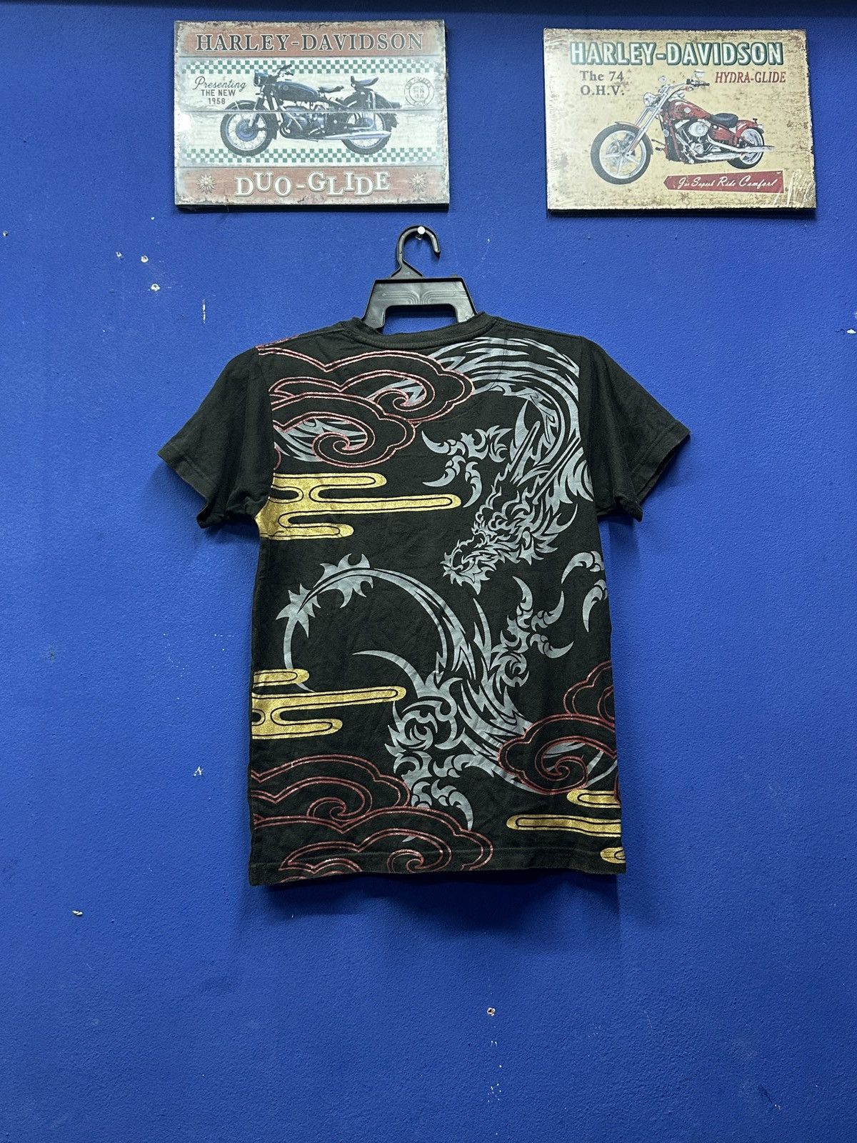 Vintage Rare🔥 Japanesse Sukajan Tshirt Dragon Design Size US M / EU 48-50 / 2 - 1 Thumbnail