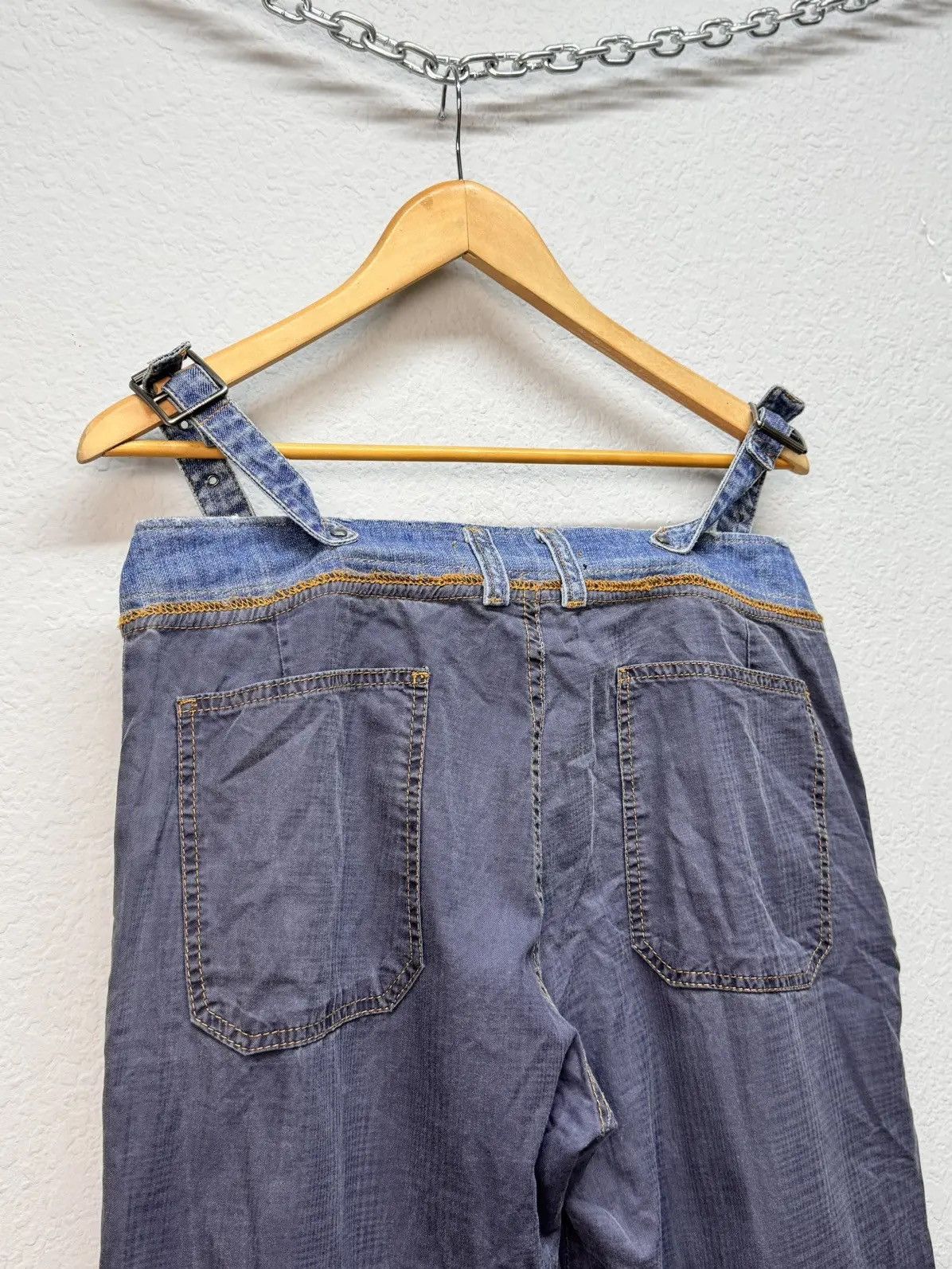 Just Cavalli × Roberto Cavalli Vintage baggy Just Cavalli Distressed Punk Pockets Jeans Size US 31 - 10 Thumbnail